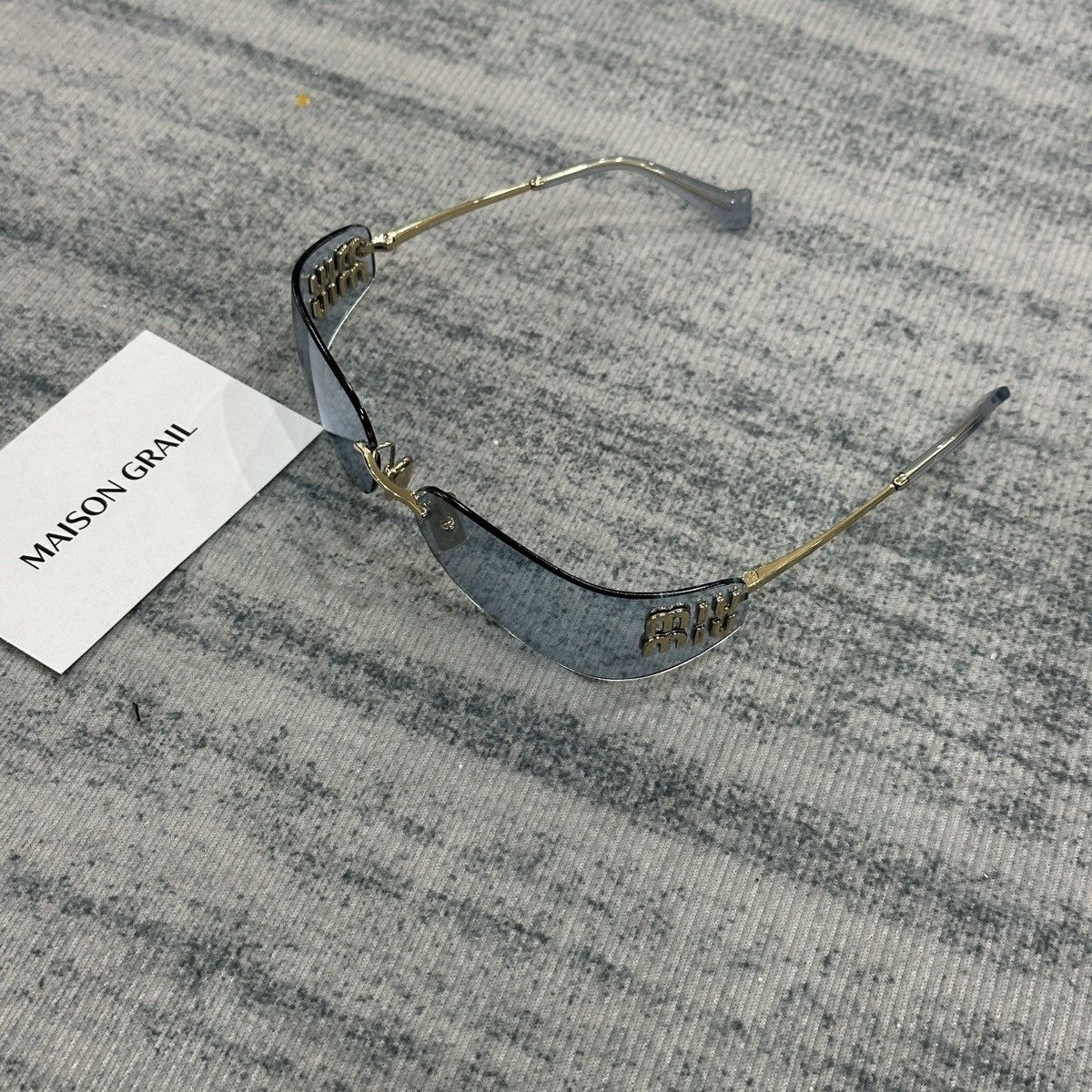 Miu Miu MIU MIU 0MU A51S ZVN10P SUNGLASSES Size ONE SIZE - 4 Thumbnail