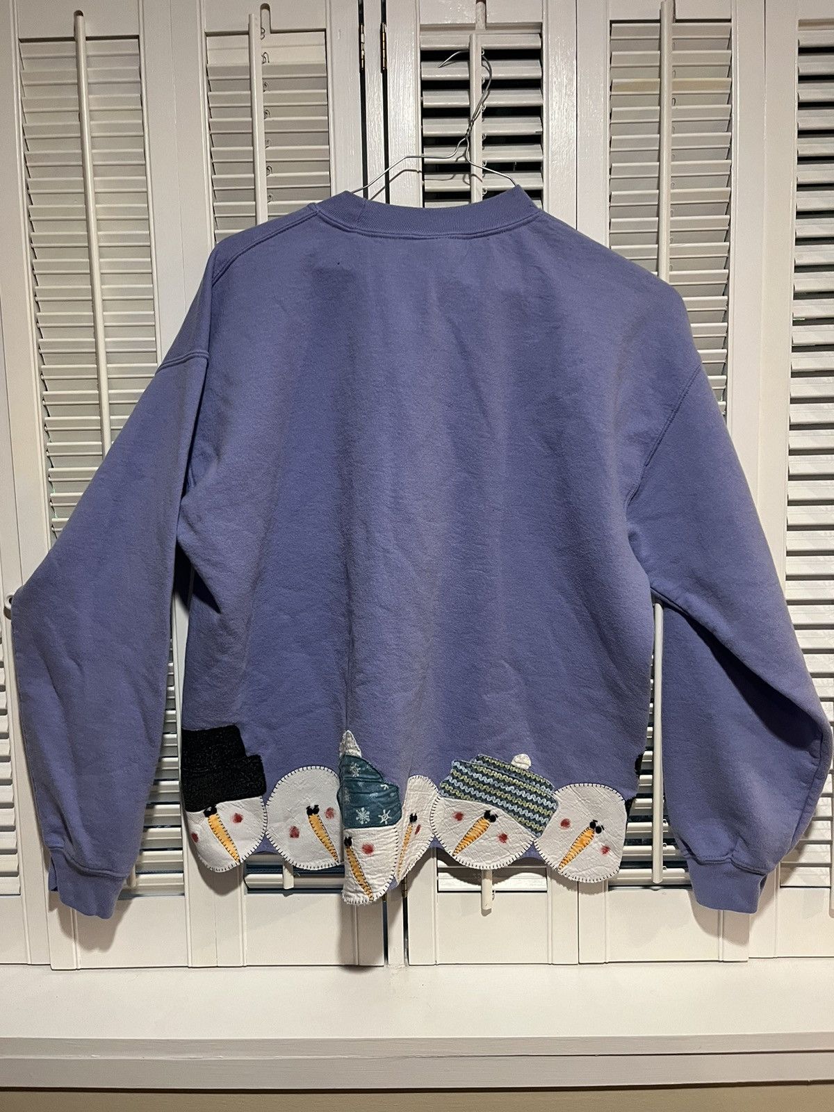 Vintage 90s Grandma Winter Snowman Crewneck / L Size L / US 10 / IT 46 - 2 Thumbnail