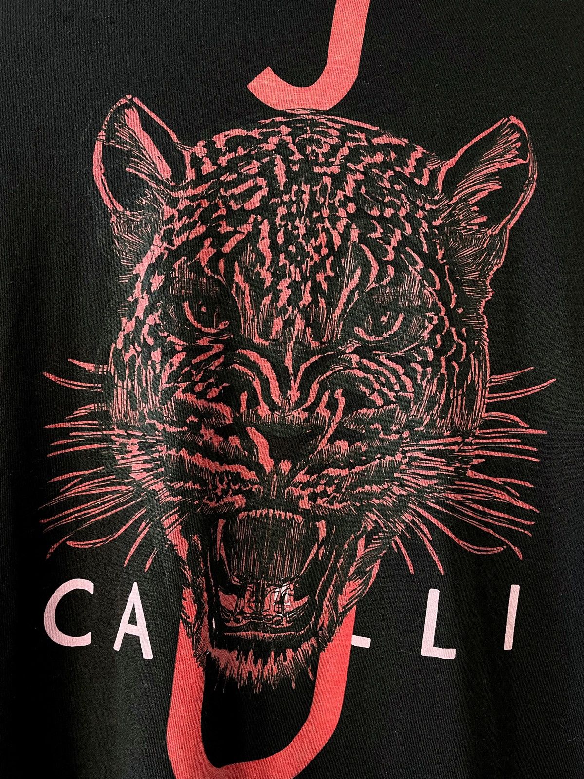 Just Cavalli Just Cavalli Men Big Tiger Logo Black Cotton T-Shirt Size L Size US L / EU 52-54 / 3 - 5 Thumbnail