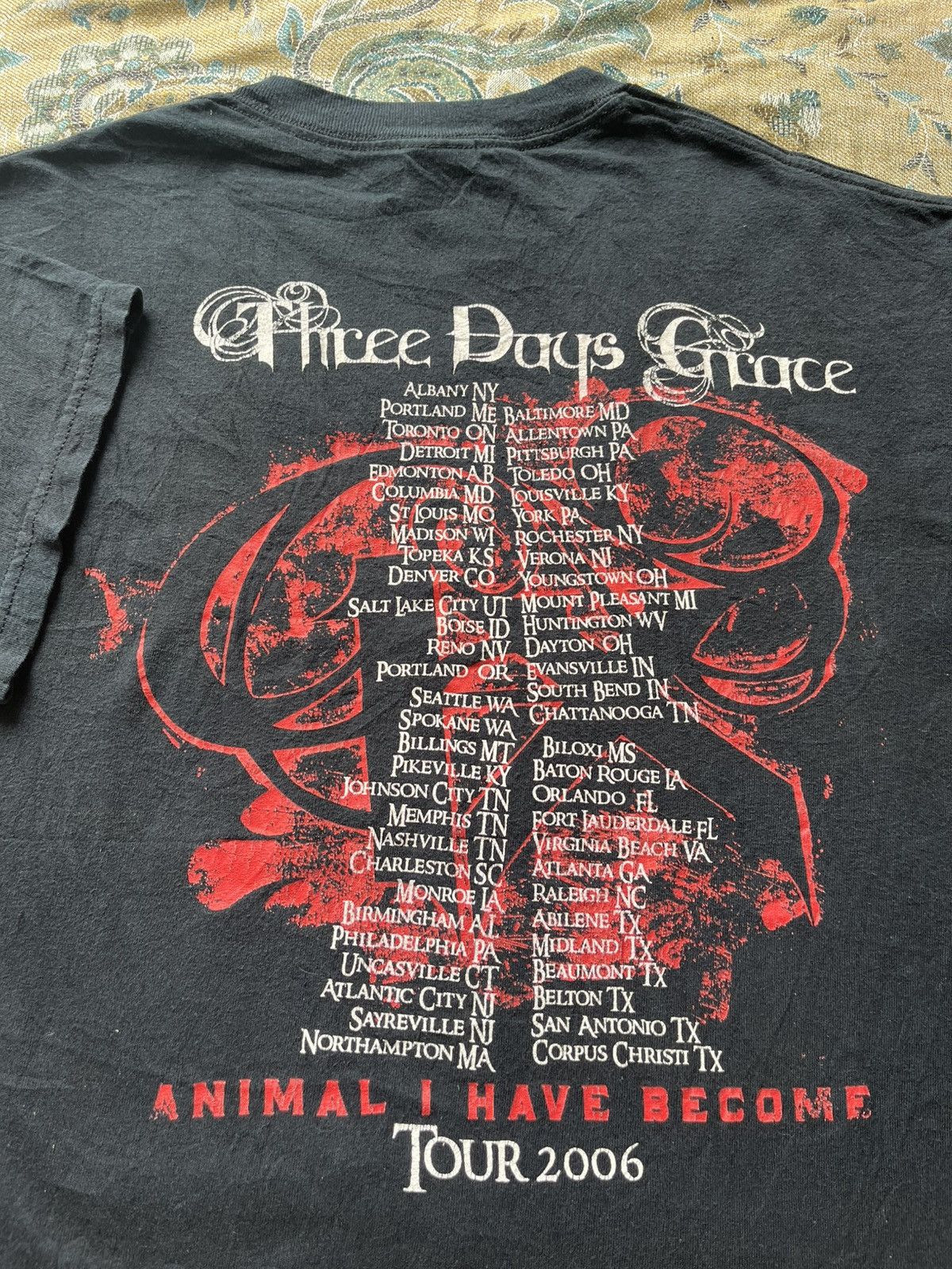 Band Tees RARE Three Days Grace Tour 2006 Vintage T-Shirt Size US L / EU 52-54 / 3 - 3 Thumbnail