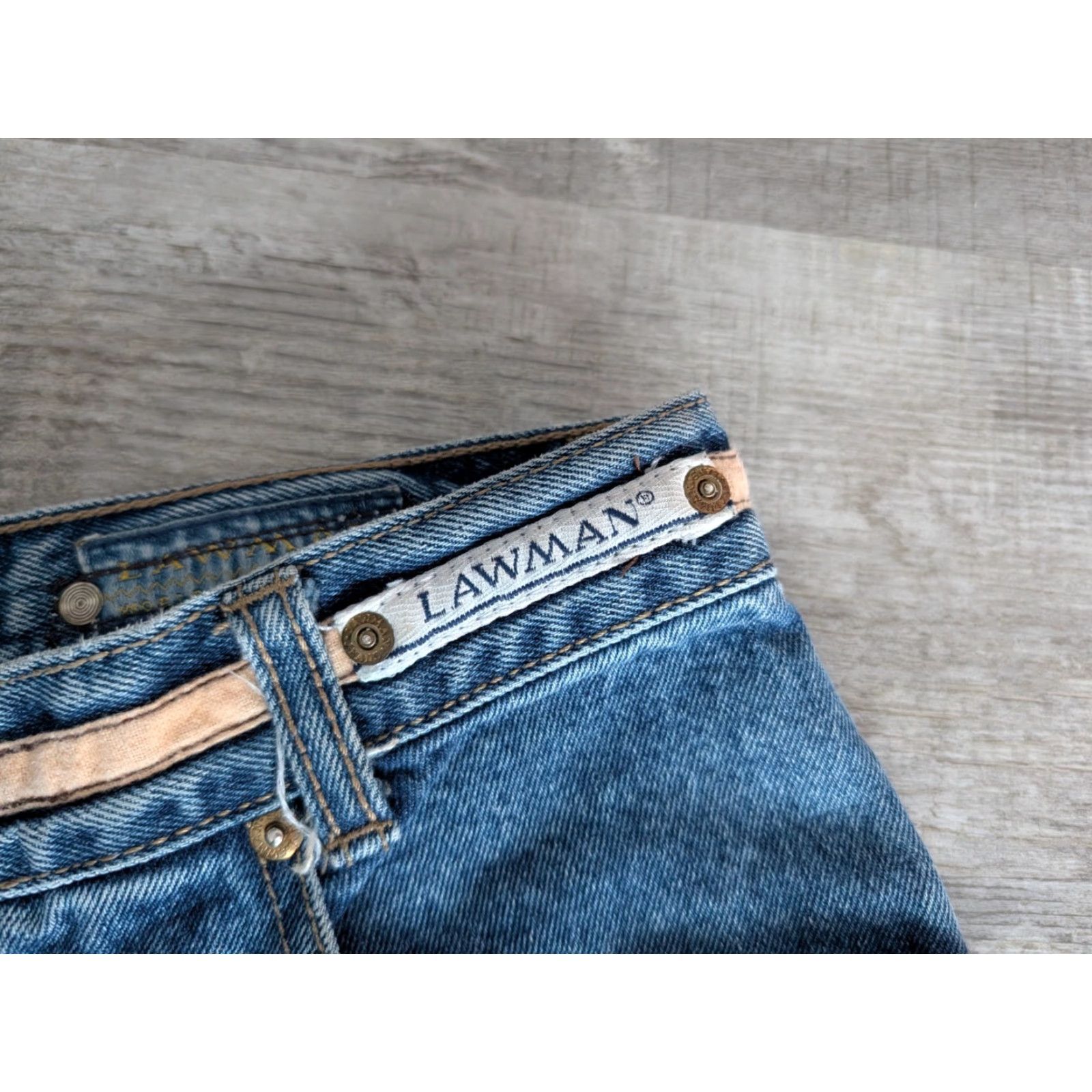 Vintage VINTAGE Lawman High Rise Tapered Leg Jeans Women's Size 13 30x31 Denim Blue 90s Cowboy Size 34" / US 12 / IT 48 - 7 Thumbnail