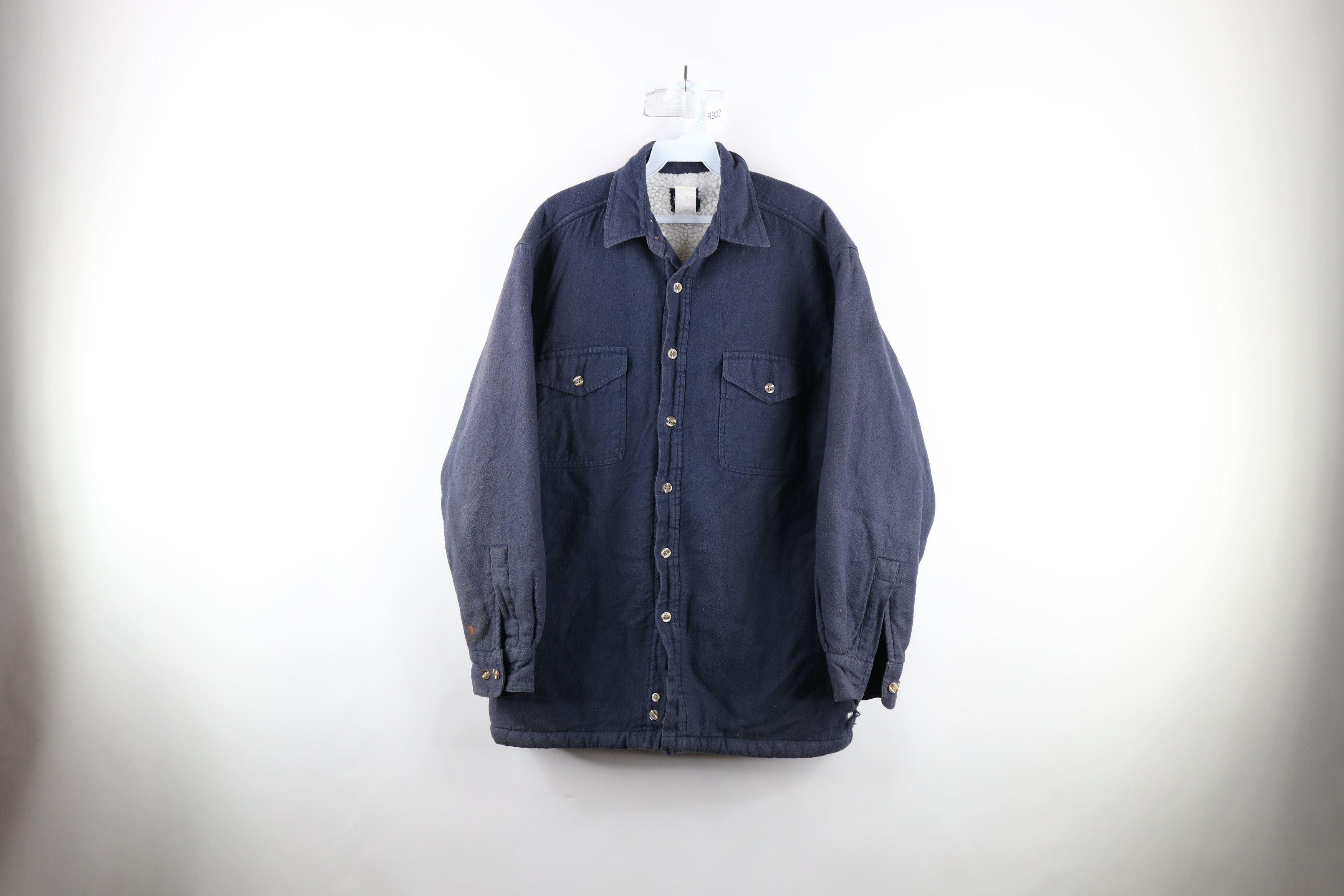 Vintage Wrangler Fleece Lined Flannel Button Shirt Jacket