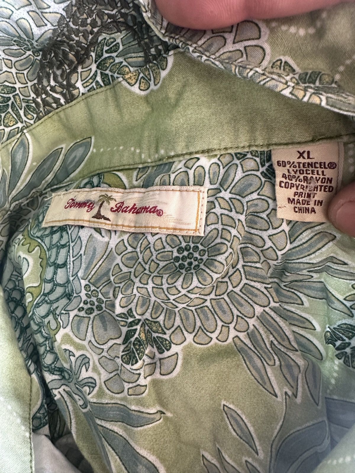 Tommy Bahama PreOwned Tommy Bahama Hawaiian Print Green Men's XL Size US XL / EU 56 / 4 - 4 Thumbnail