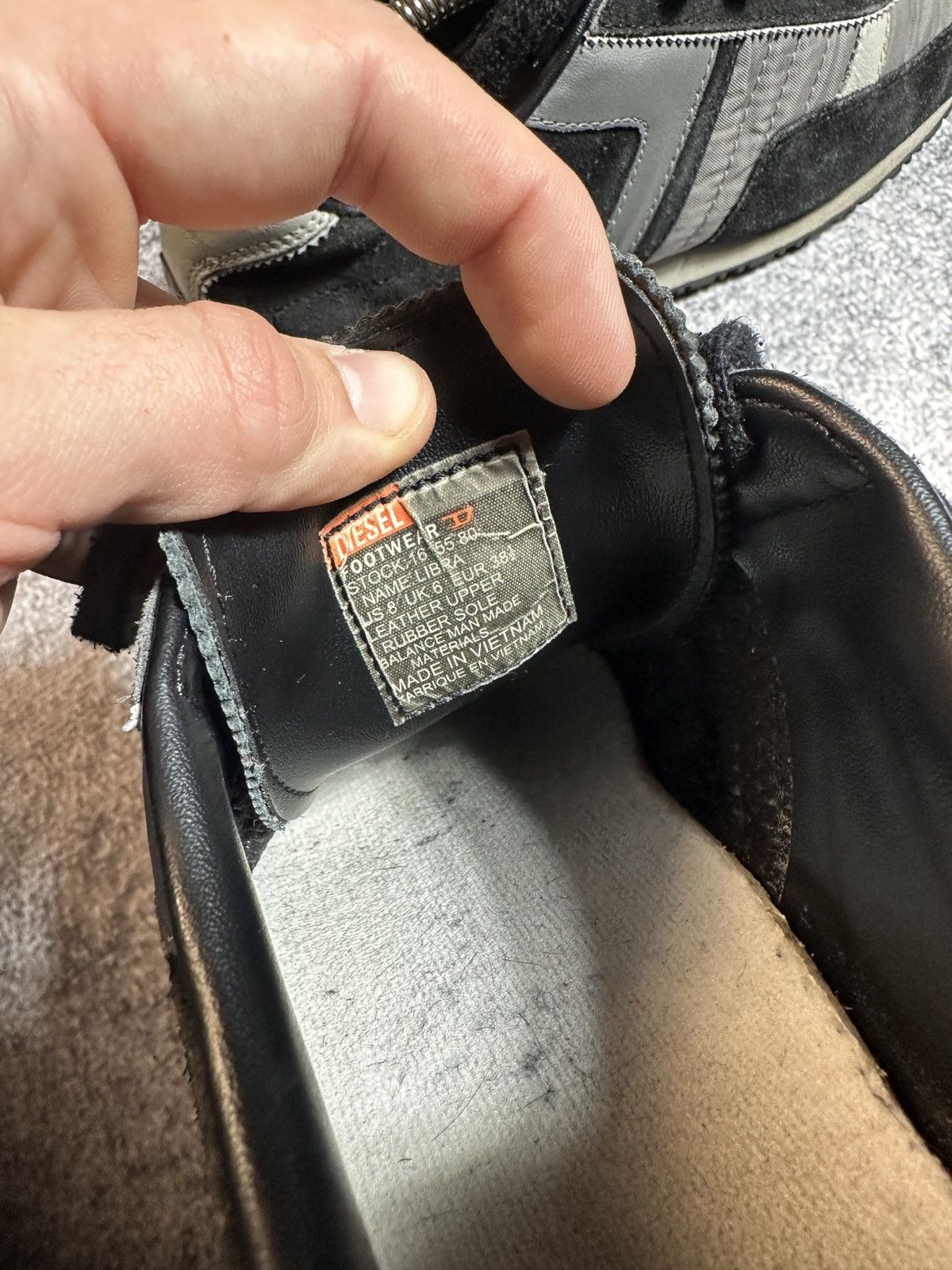 Diesel × Vintage Y2K Vintage Diesel Leather Sneakers Avant Garde Style USA Size US 8.5 / IT 38.5 - 6 Thumbnail