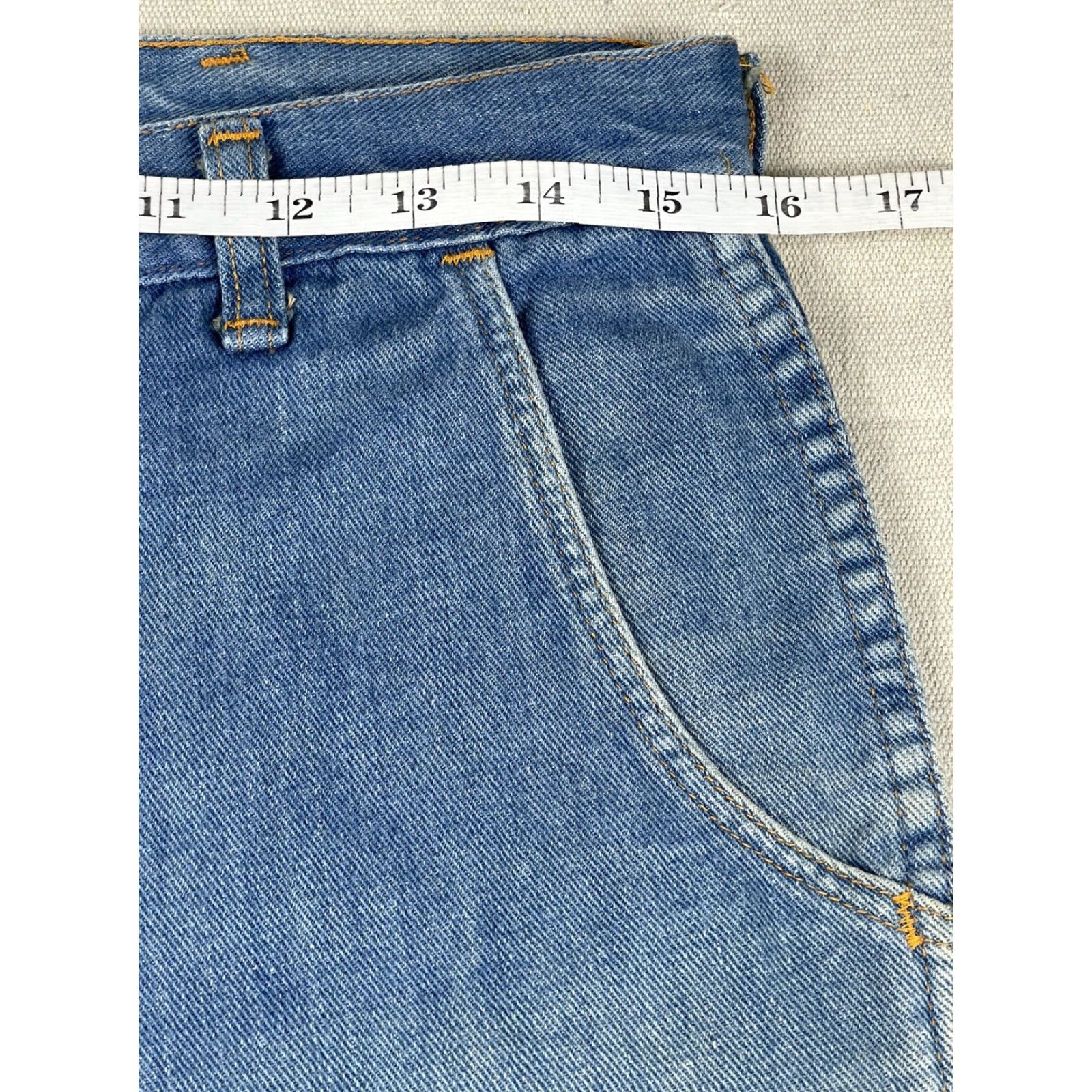 Wrangler VINTAGE 1970s Wrangler Flare Jeans Denim Hippie Womens 30x32 Size 30" / US 8 / IT 44 - 7 Thumbnail