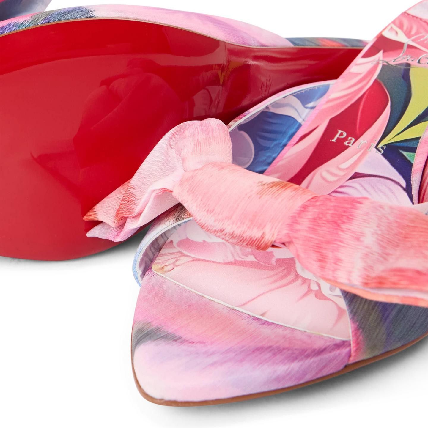 Christian Louboutin os11x0526 Heeled Mules in Multicolor Size US 8 / IT 38 - 3 Thumbnail