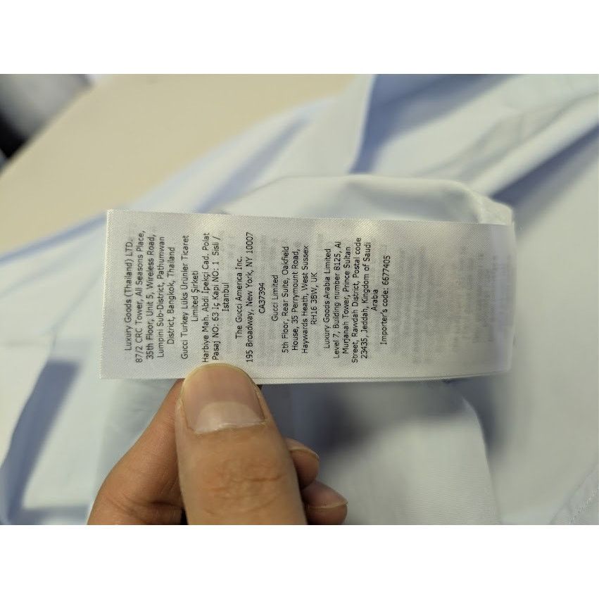 Gucci o1rshd1 Piece Dyed Popeline Boxy Shirt in Baby Blue / Mix Size US M / EU 48-50 / 2 - 22 Thumbnail