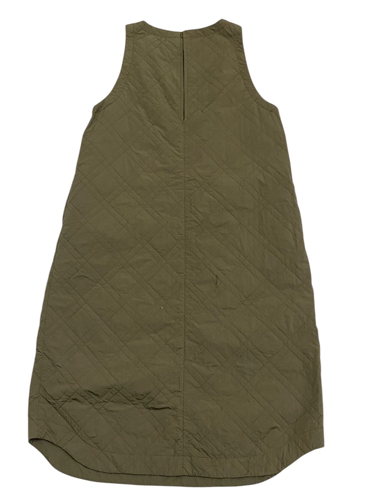 Beams Plus BEAMS BOY Quilted Nylon Sleeveless Dress – Olive Green Size M / US 6-8 / IT 42-44 - 1 Thumbnail