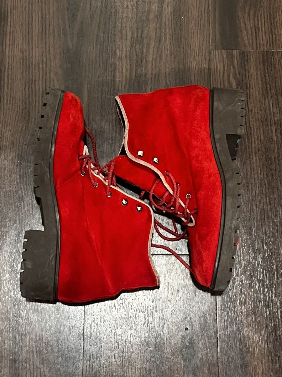 Other Red suede boots Size US 11 / IT 41 - 2 Thumbnail