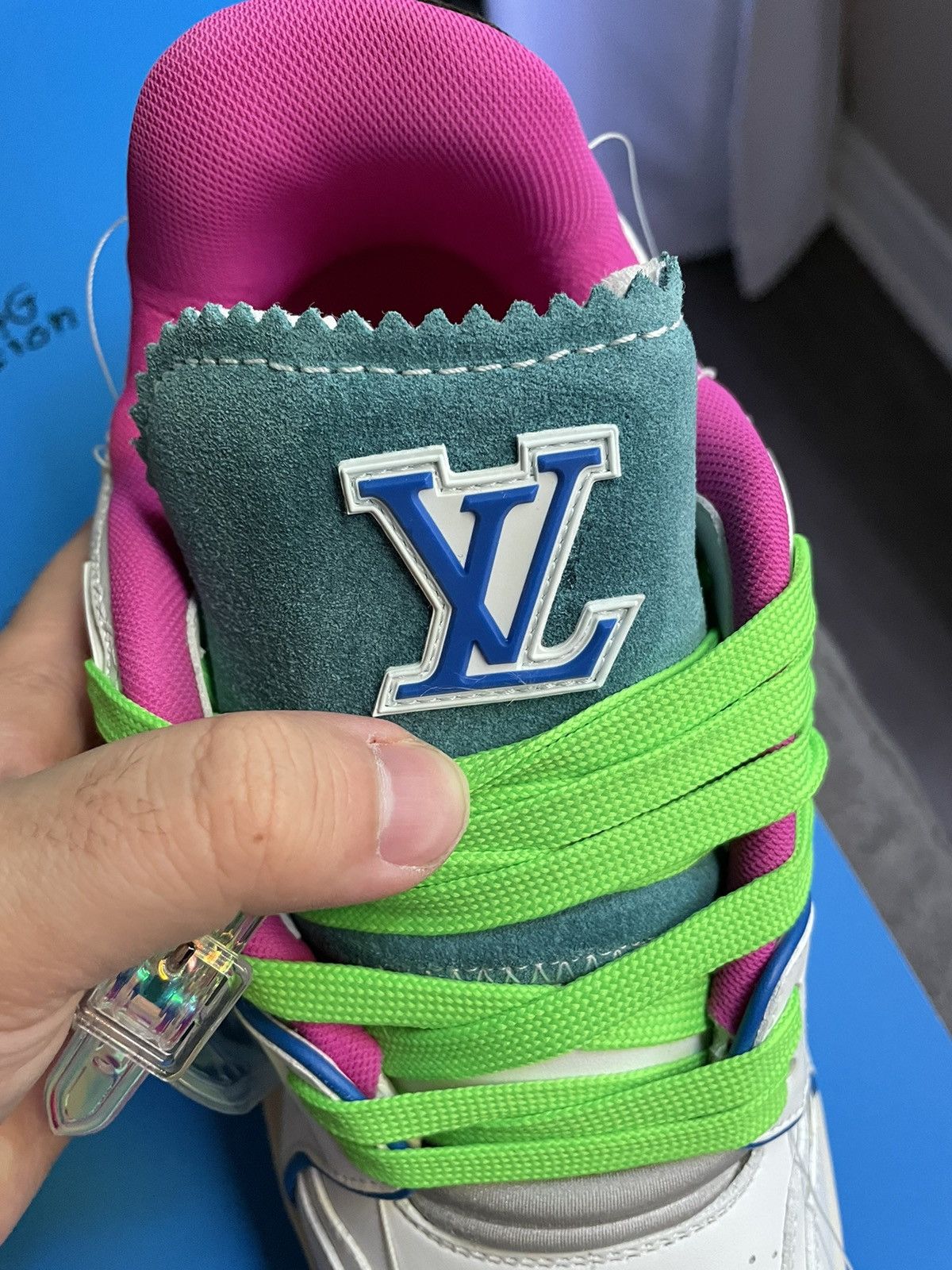 Louis Vuitton Louis Vuitton SoHo Exclusive White Upcycled Trainer Sneaker Size US 8 / EU 41 - 10 Thumbnail