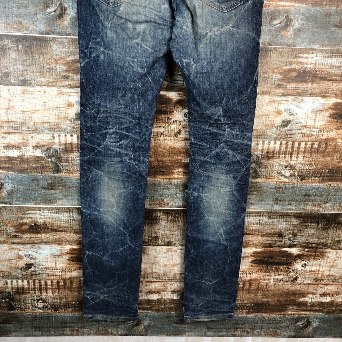Tornado Mart DL Tornado Mart Blue Distressed Denim Pants #C145 Size US 33 - 15 Thumbnail