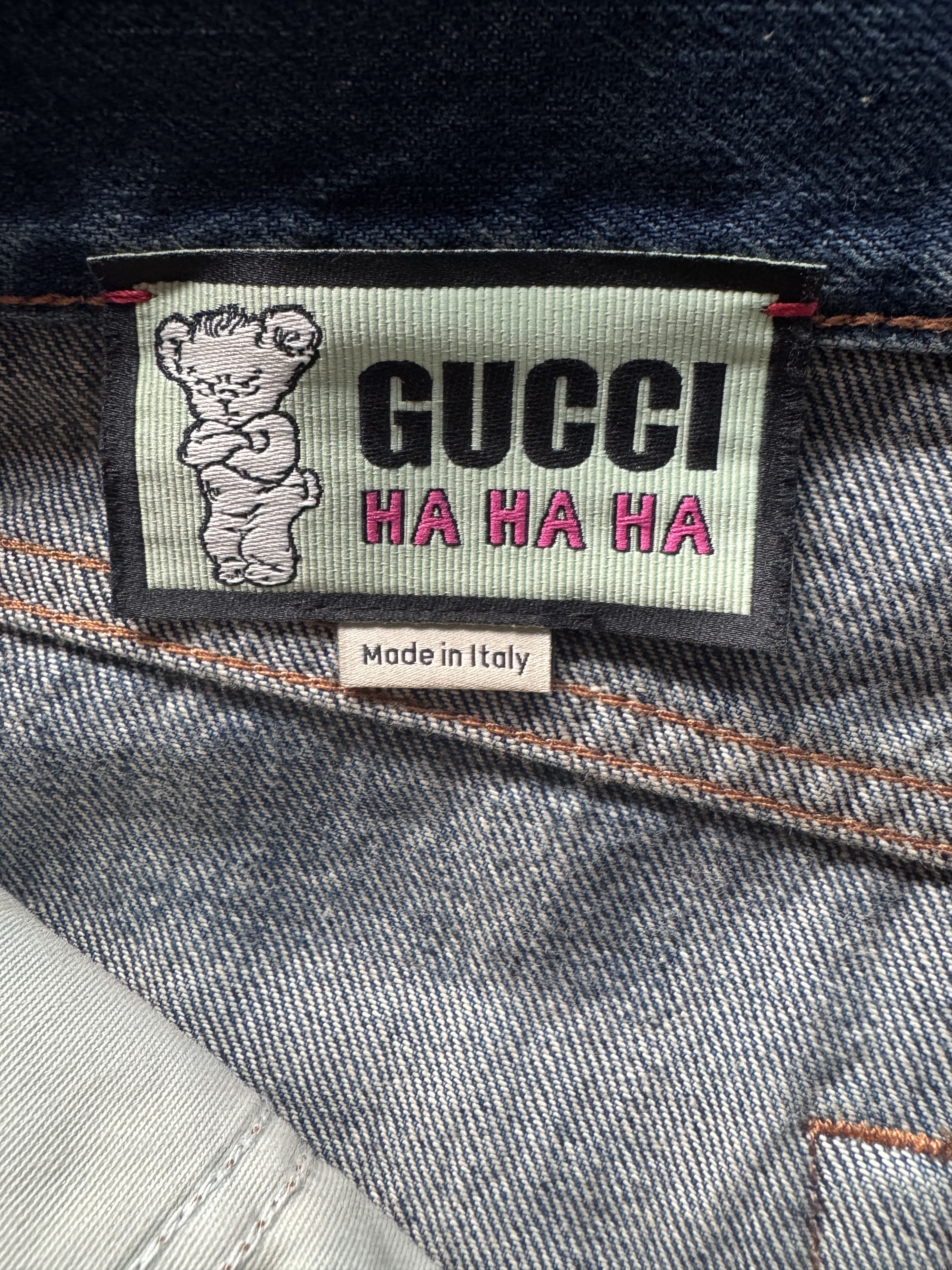 Gucci Harry Styles HA HA HA Destroyed Denim Jeans Size US 34 / EU 50 - 13 Thumbnail