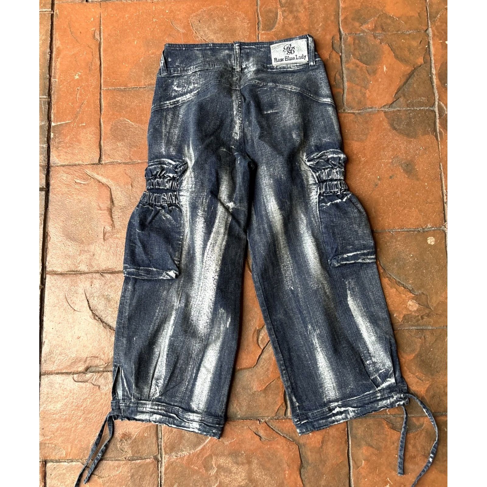 Vintage VINTAGE Raw Blue Lady Long Capri Jeans Jeans Women 5/6 Blue Denim 5-Pocket Grunge 90s Retro USA Mens? Size 27" / US 4 / IT 40 - 3 Thumbnail
