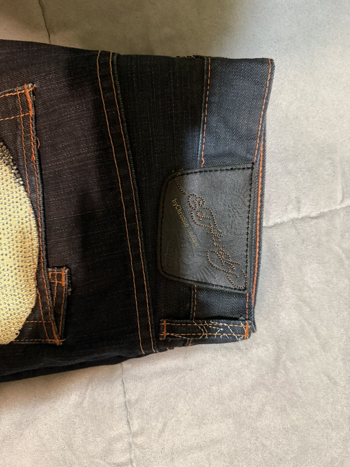 Ed Hardy Y2k vintage christian audigier ed hardy crystal denim Size US 31 - 2 Thumbnail