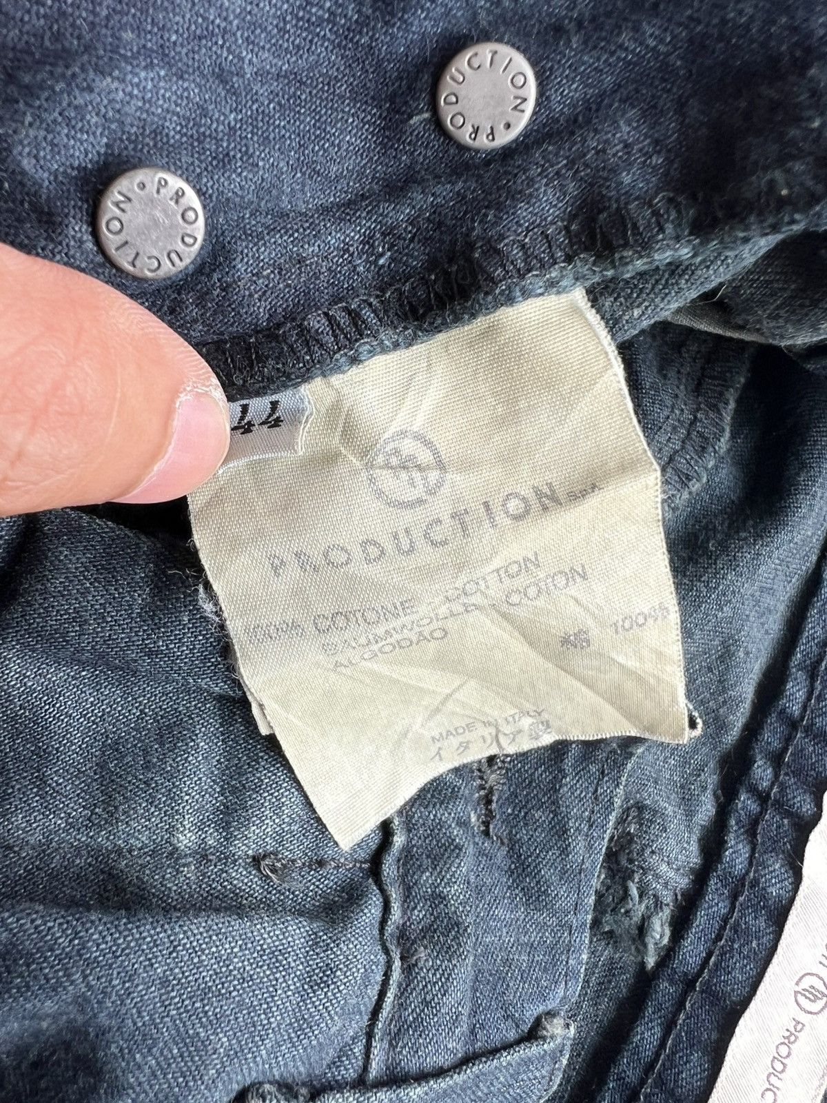 C.P. Company × Massimo Osti × Stone Island Vintage 1980s Massimo Osti ™️ Logo Baggy Denim Jeans Archive Size US 29 - 10 Thumbnail