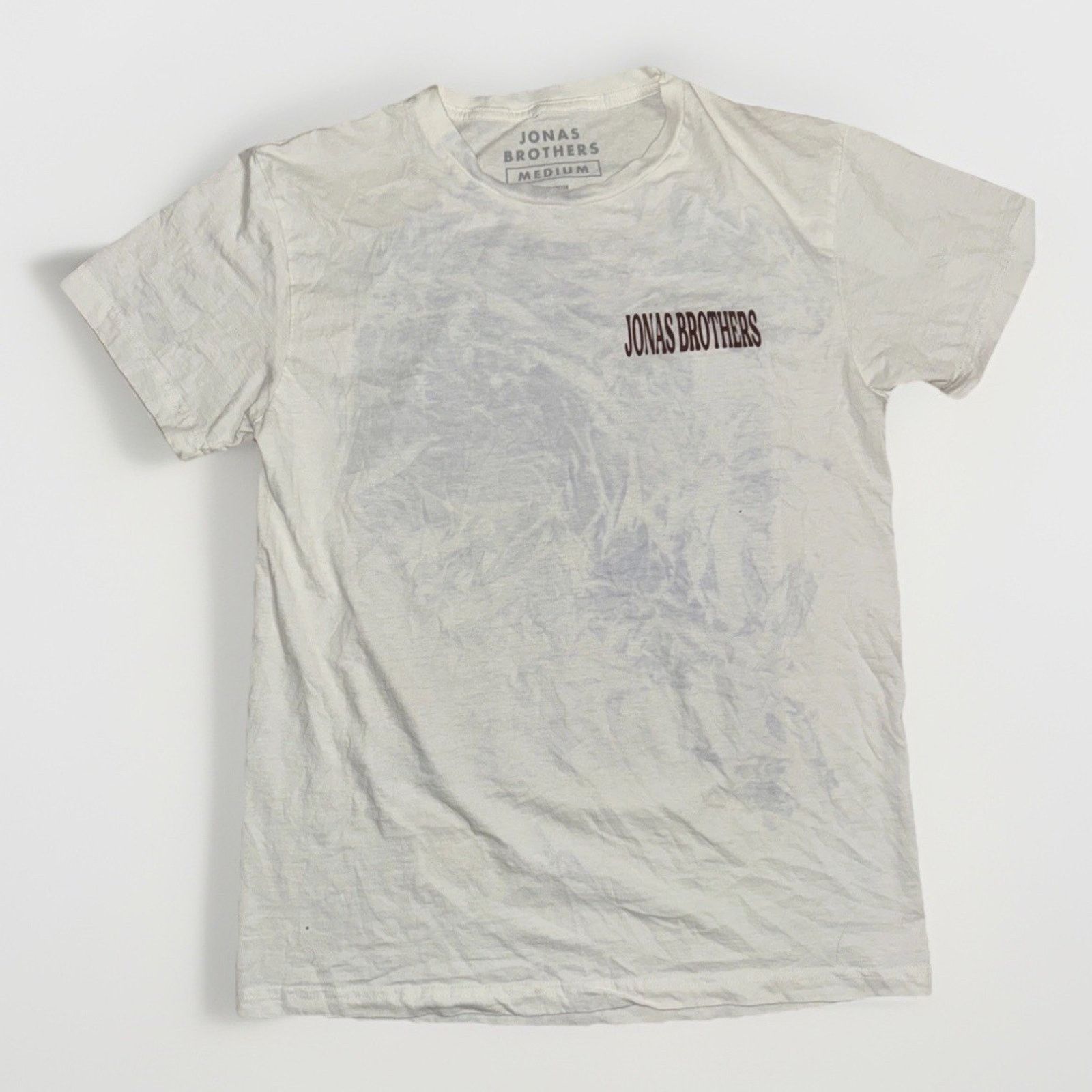 Band Tees Jonas Brothers Band Tee White Graphic T-Shirt Medium 19x26 Size US M / EU 48-50 / 2 - 3 Thumbnail
