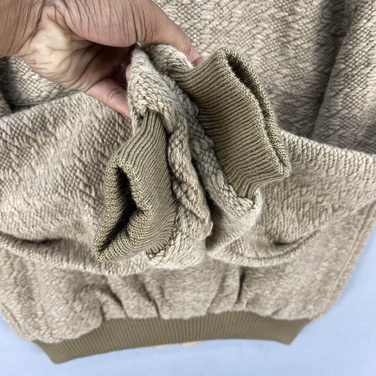 Aran Isles Knitwear Vintage Y2k knitwear Bomber Jacket By Kings Well Size US M / EU 48-50 / 2 - 8 Thumbnail