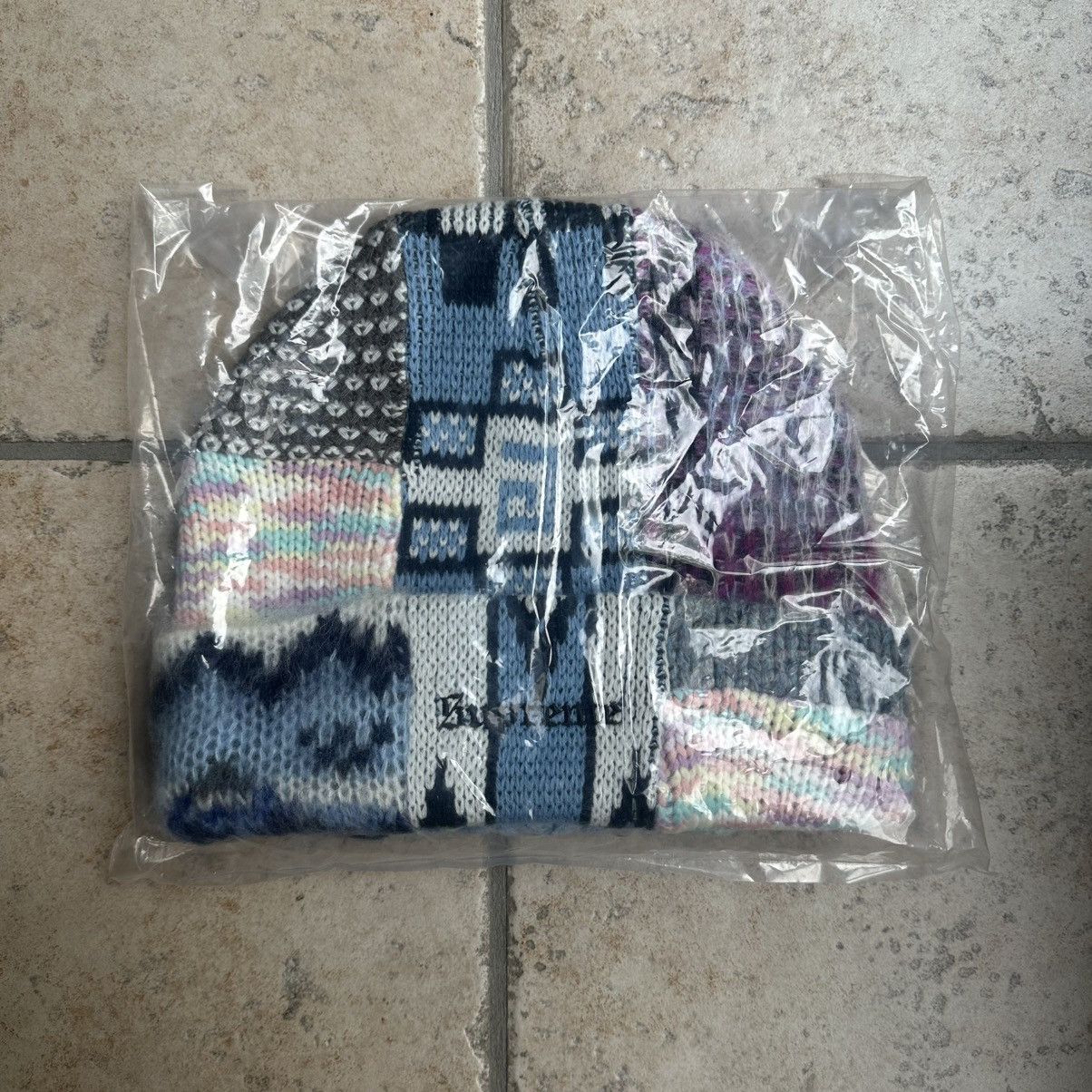 帽子 Supreme Patchwork Beanie Light Blue Supreme Supreme Patchwork Beanie Light Blue | Grailed