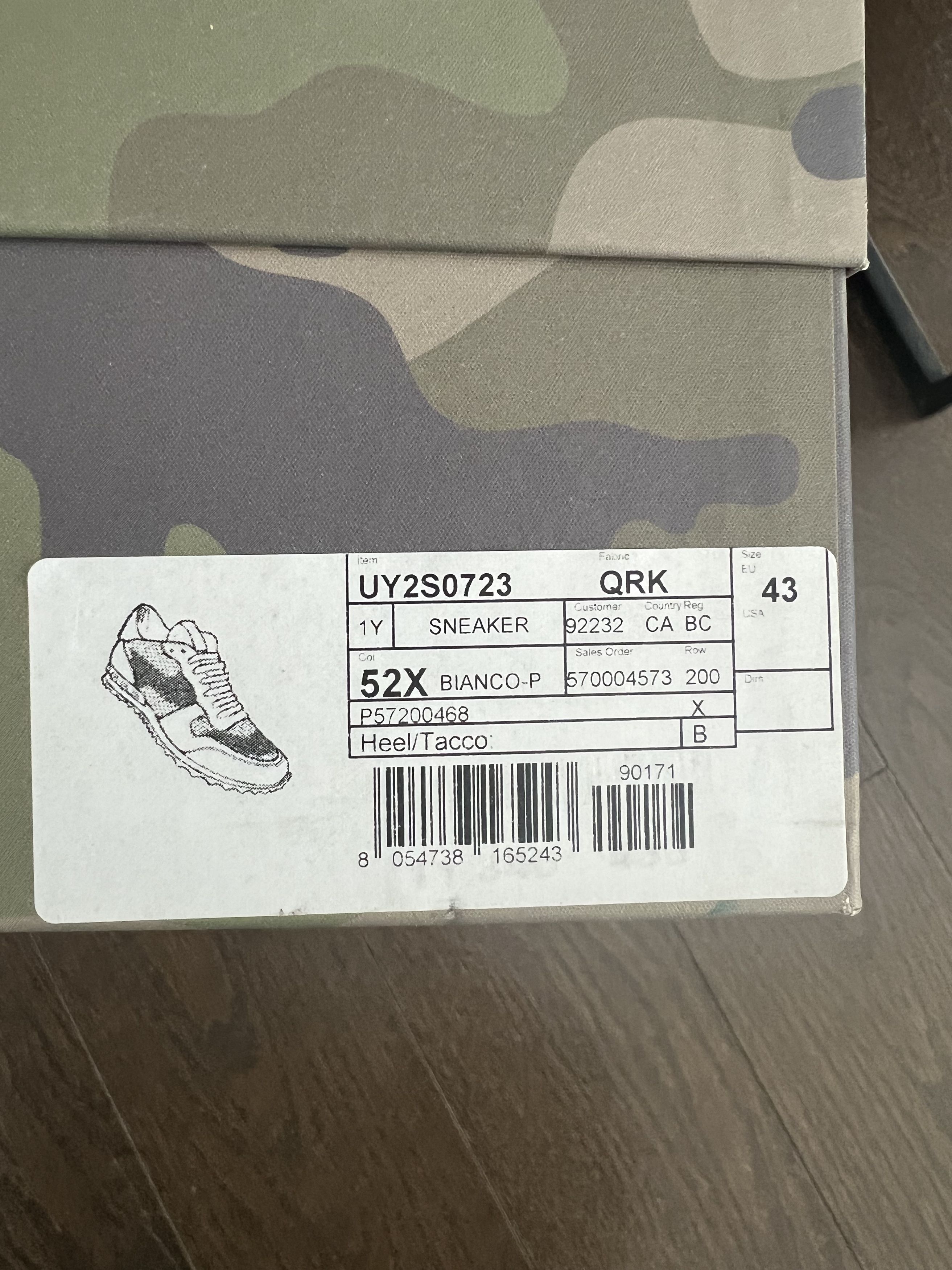 Valentino Valentino Camouflage Rockrunner Sneaker (US 10) Size US 10 / EU 43 - 6 Thumbnail