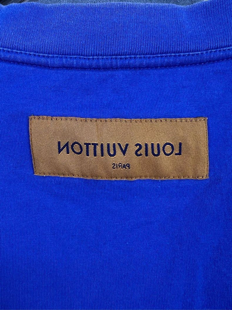Louis Vuitton Louis Vuitton Embossed neckline short sleeve Size US XL / EU 56 / 4 - 4 Thumbnail