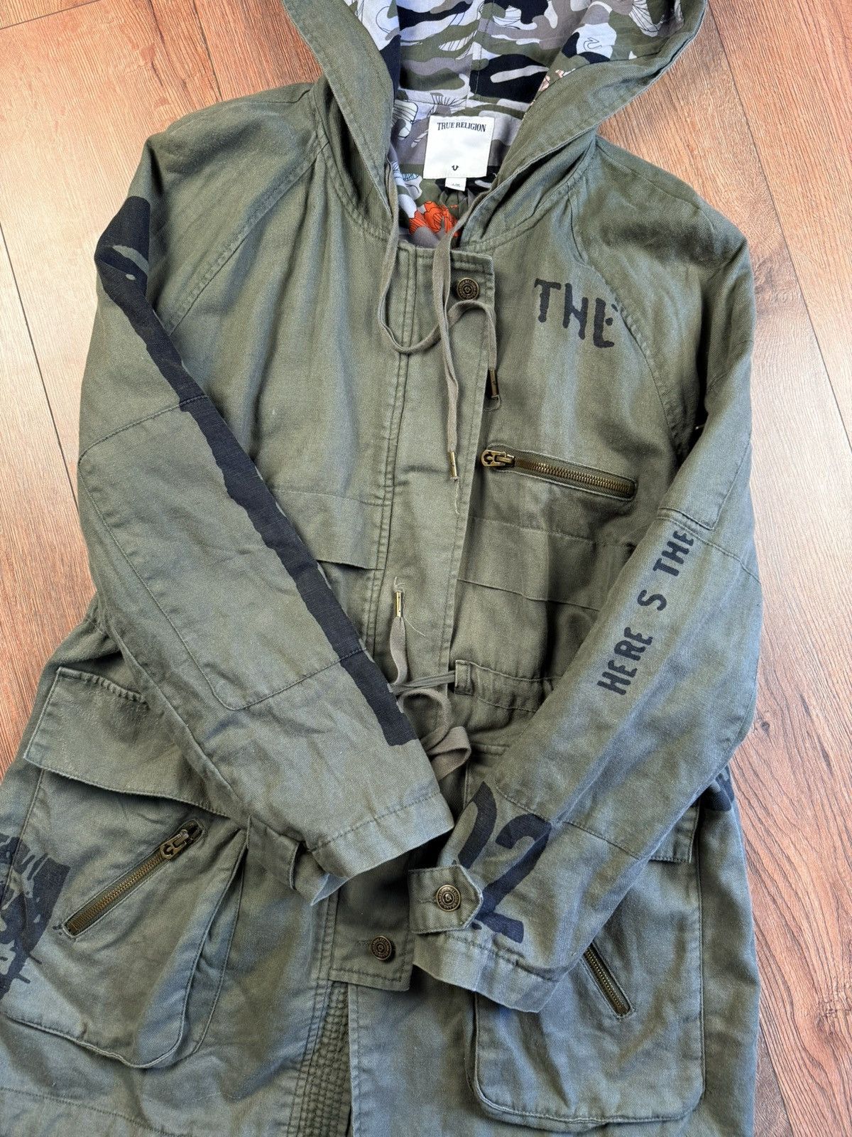 True Religion True Religion Womens Military Parka Green Jacket L Size L / US 10 / IT 46 - 4 Thumbnail
