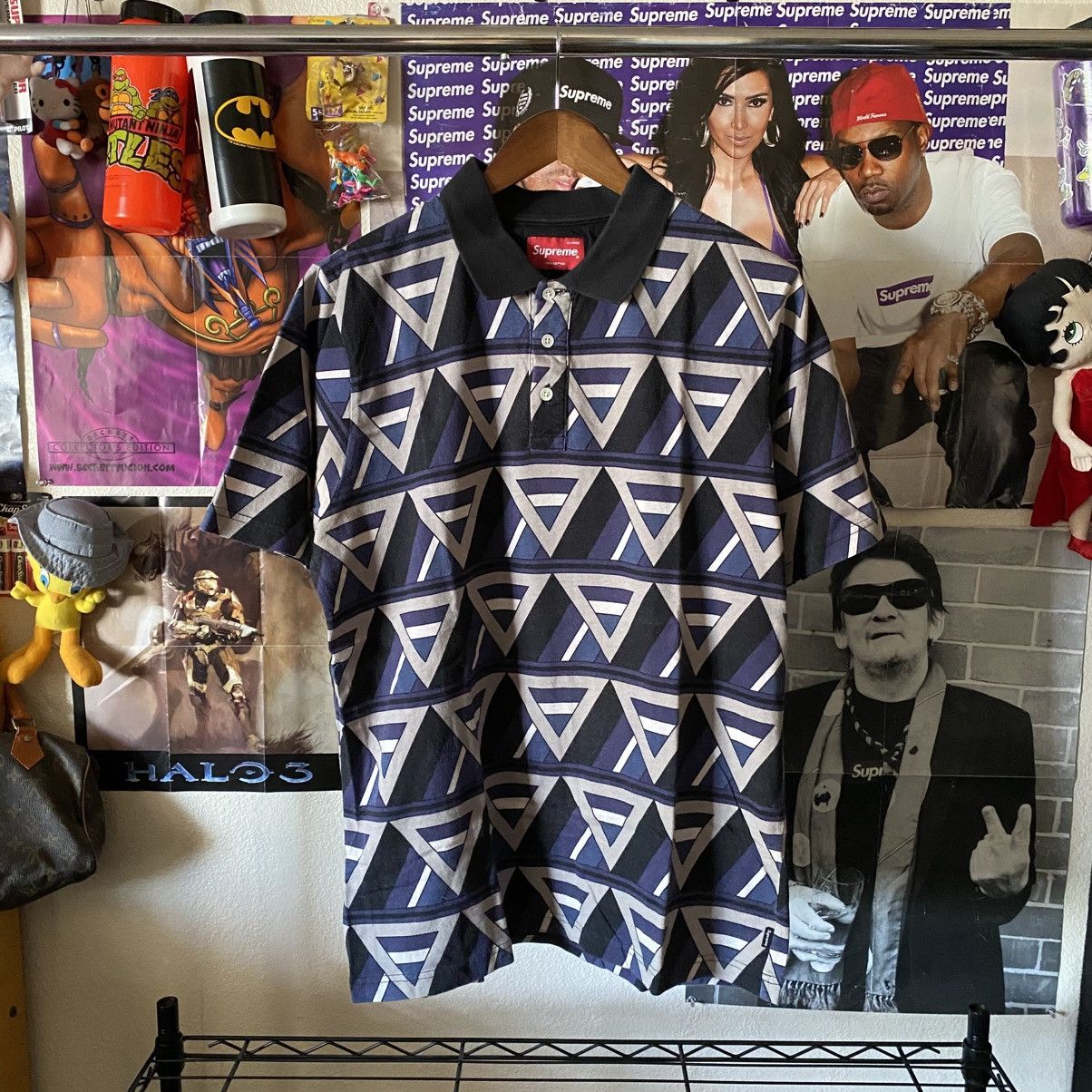 Supreme Supreme twill appliqué polo shirt top | Grailed