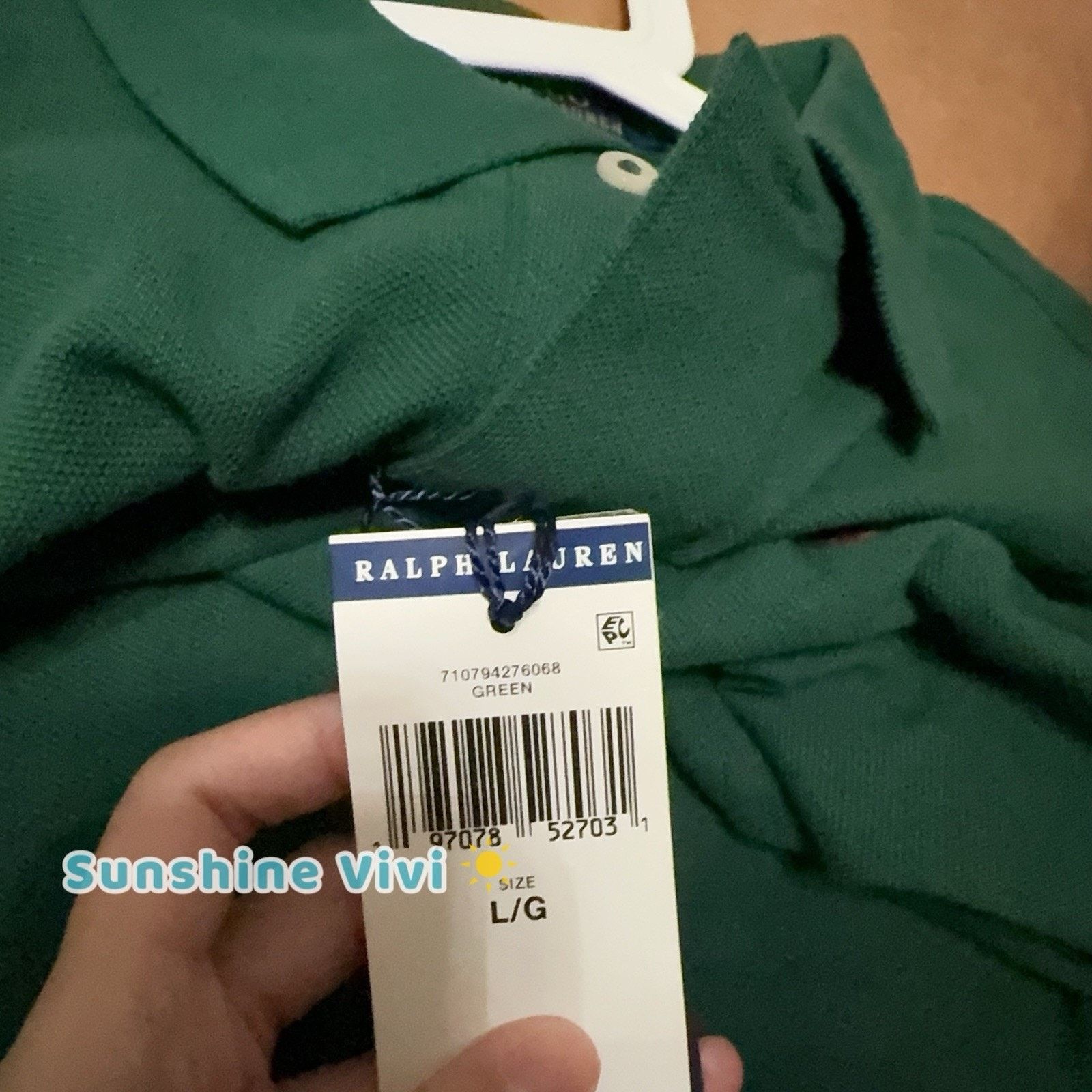 Polo Ralph Lauren NWT Polo Ralph Lauren Men's Mesh Polo Custom Slim Fit Green Size US L / EU 52-54 / 3 - 2 Thumbnail