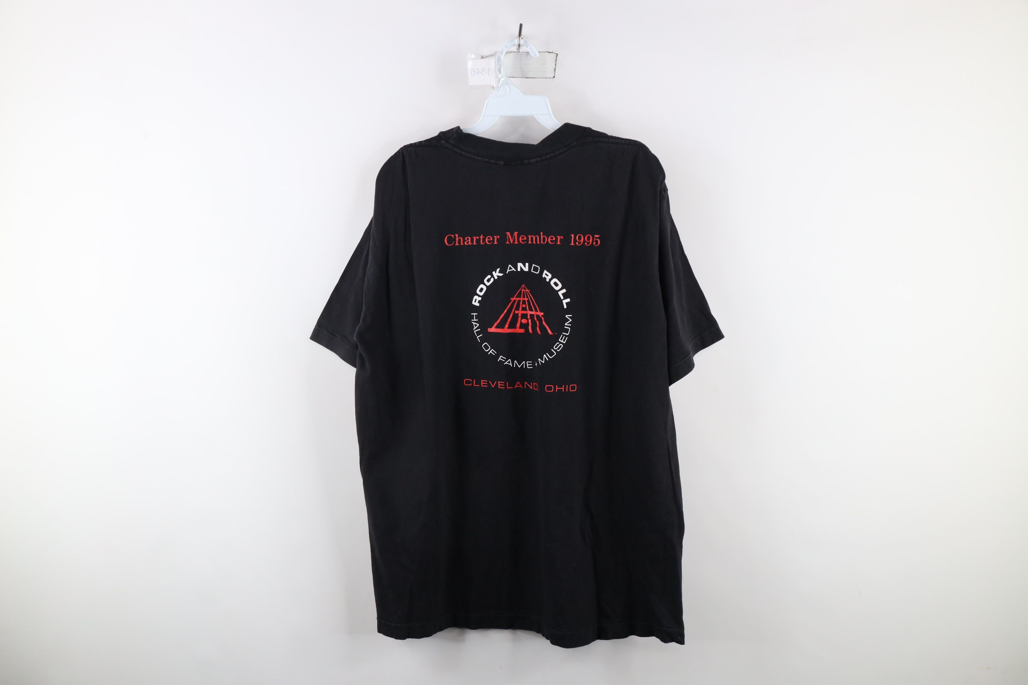 Vintage Vintage 90s Rock N Roll Hall of Fame Short Sleeve T-Shirt Size US XL / EU 56 / 4 - 9 Thumbnail