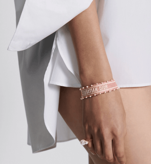 Dior o1w1db10126 B2260W Size :OS / Bracelet in Pastel Pink/White Size ONE SIZE - 5 Thumbnail
