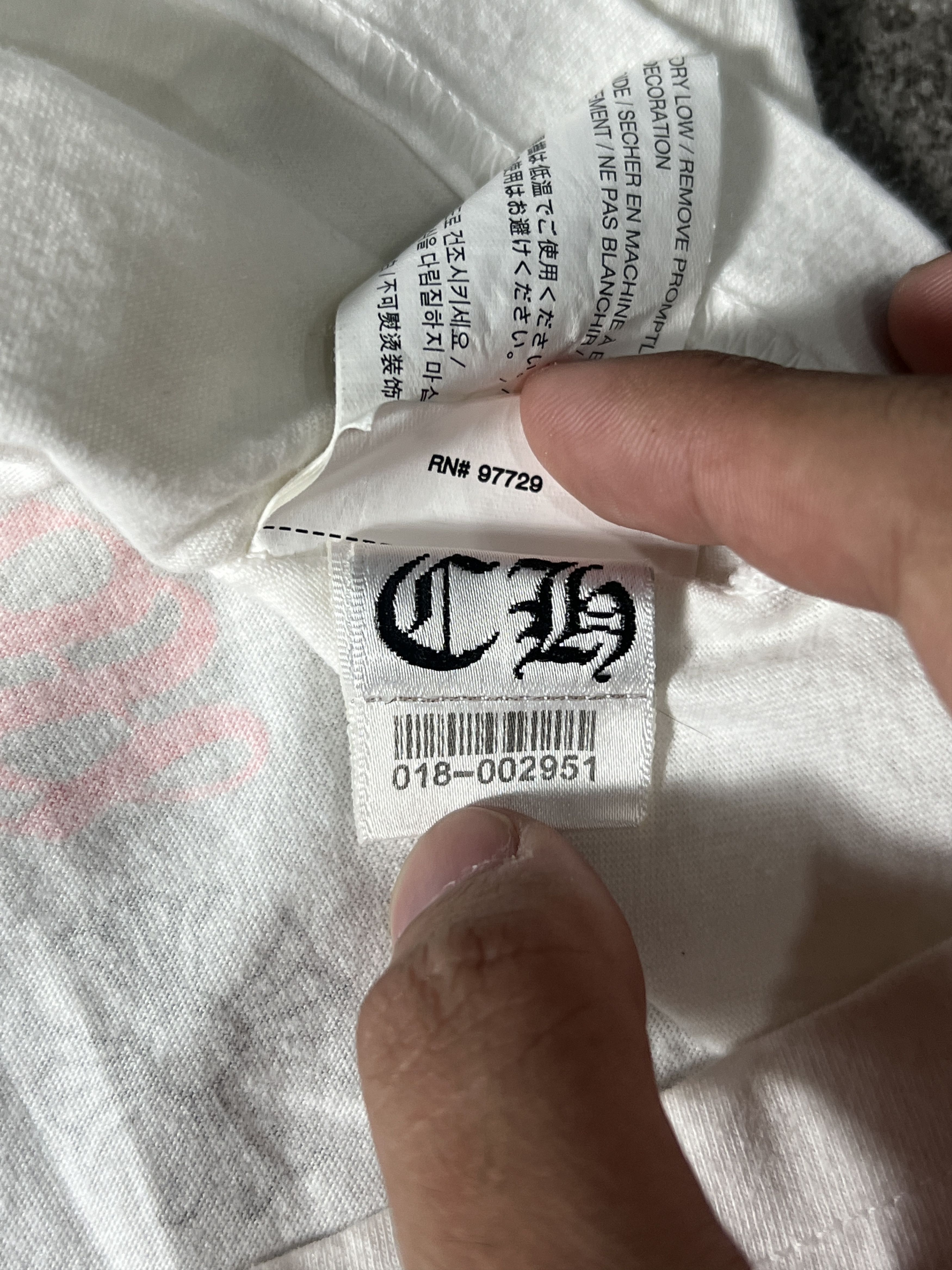 Chrome Hearts Chrome Hearts Pocket Tee White Small USA CH Logo Size US S / EU 44-46 / 1 - 3 Thumbnail