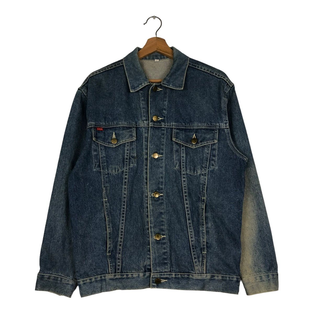 Japanese Brand 🔥VINTAGE BIKER TRUCKER DENIM JACKET M CLUB JAPAN MADE Size US S / EU 44-46 / 1 - 1 Thumbnail
