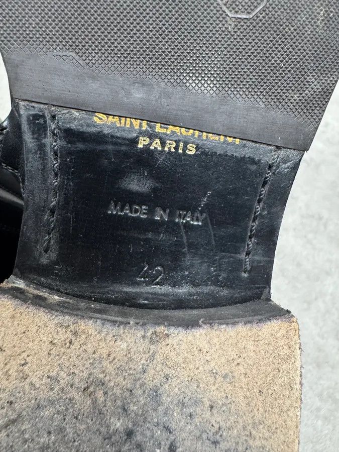 Saint Laurent Paris Saint Laurent Black Leather Zip Boots Size US 9 / EU 42 - 6 Thumbnail