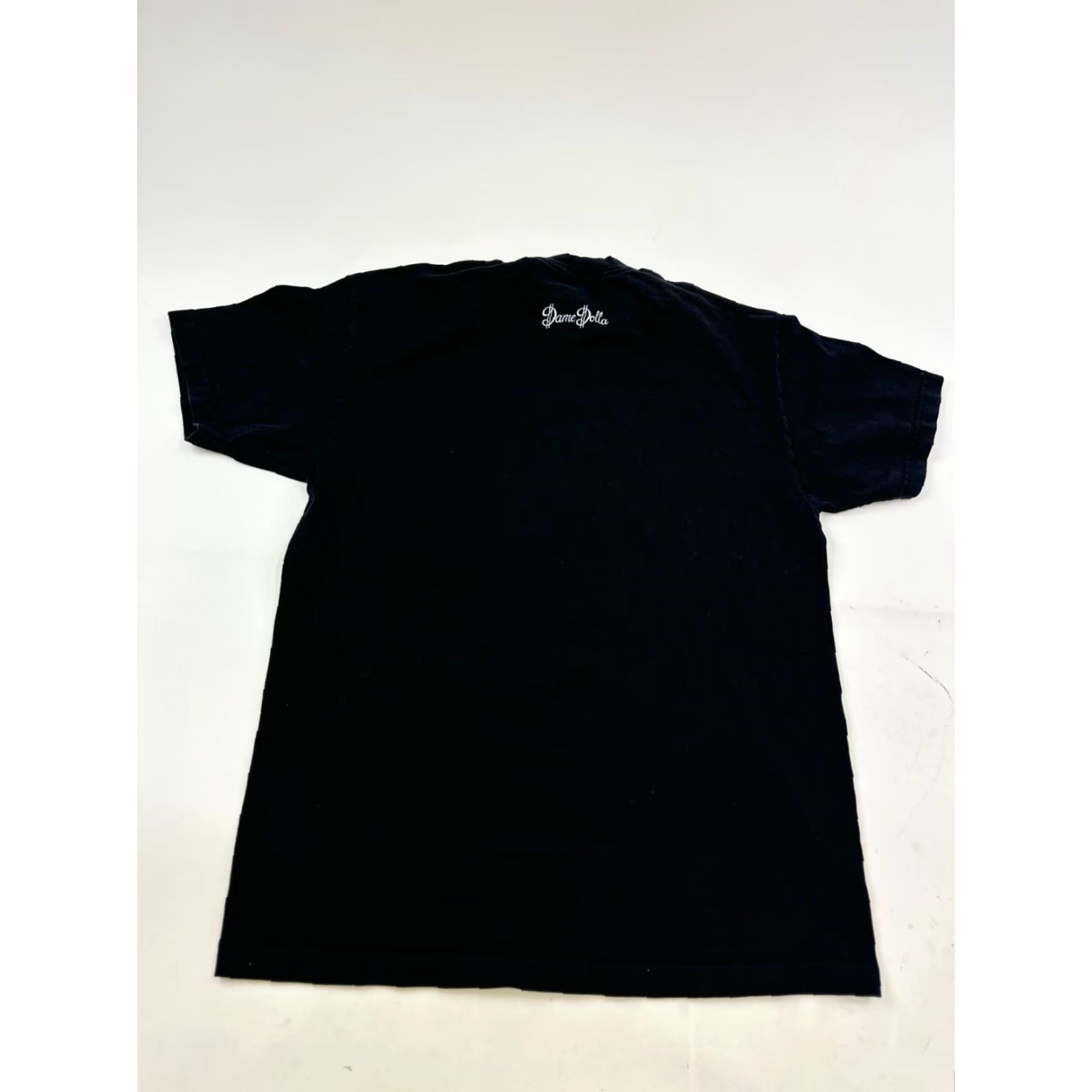 Vintage Dame Dolla T-Shirt Mens Large Black Solid Outdoor Crew Neck Short Sleeve "Different On Levels The Lord Allowed" Size US L / EU 52-54 / 3 - 4 Thumbnail