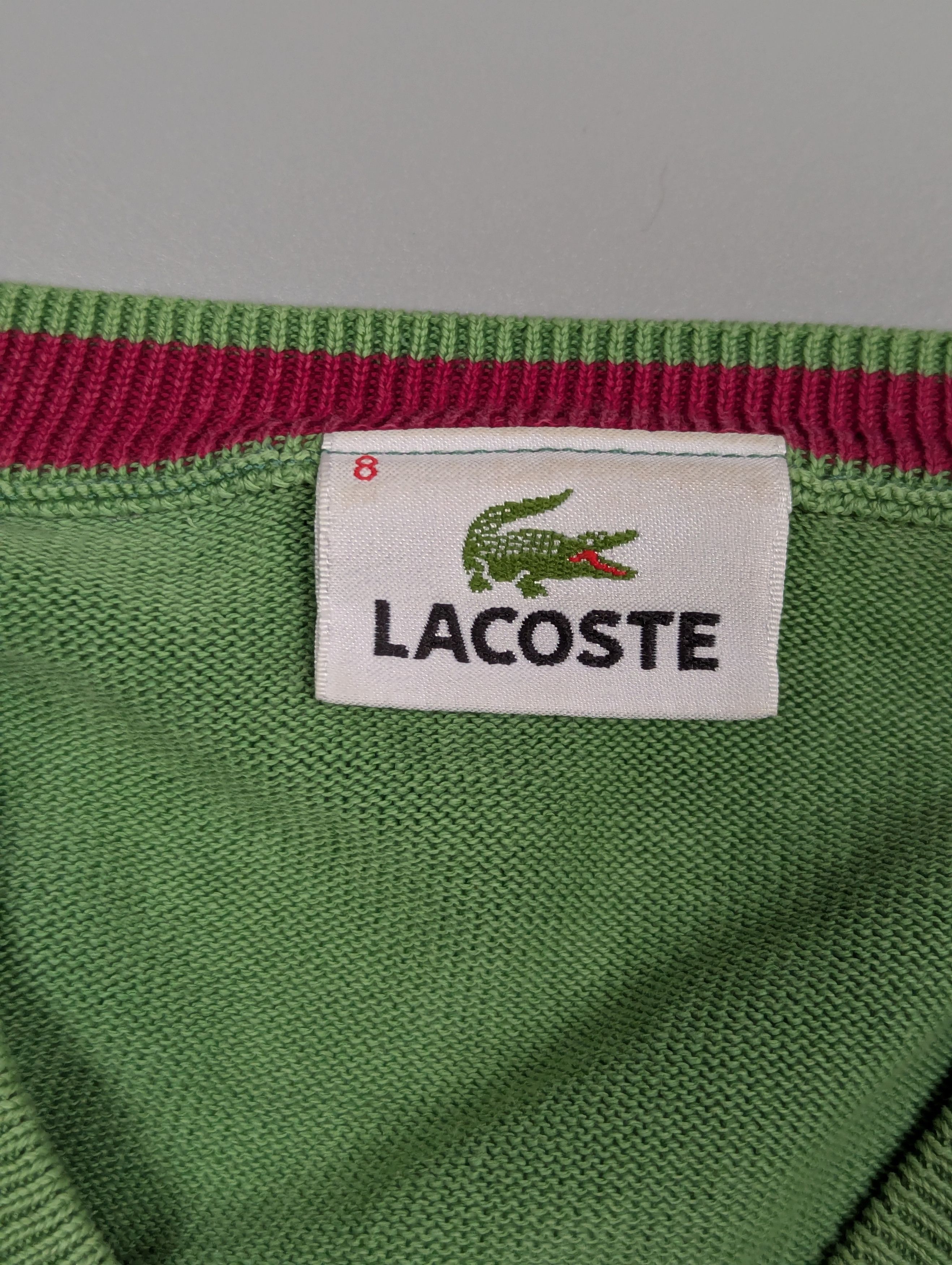 Lacoste Classic Lacoste Vintage Tennis Sweater Moss Green Size XXL / US 16-18 / IT 52-54 - 10 Thumbnail