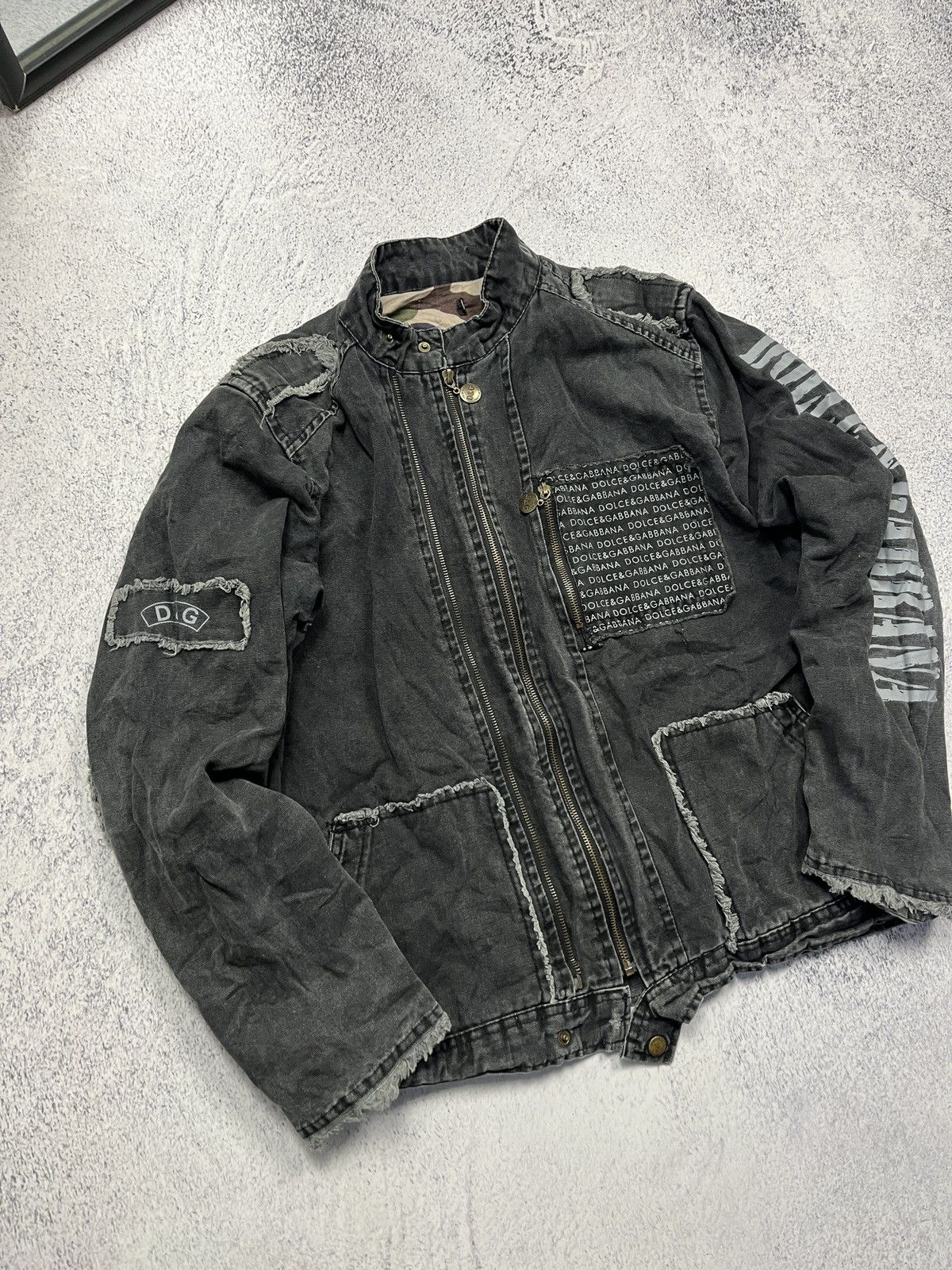 Japanese Brand Vintage Crazy Zip Avantgarde Y2k Distressed Denim Jacket Size US S / EU 44-46 / 1 - 5 Thumbnail