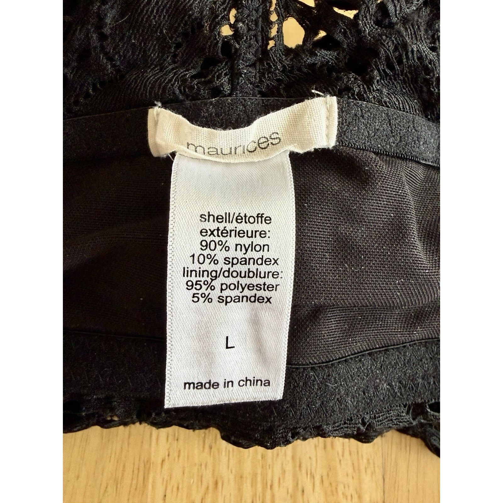 Other Maurices Womens Size Large Pullover Padded Lace Bralette Blk Size ONE SIZE - 5 Thumbnail