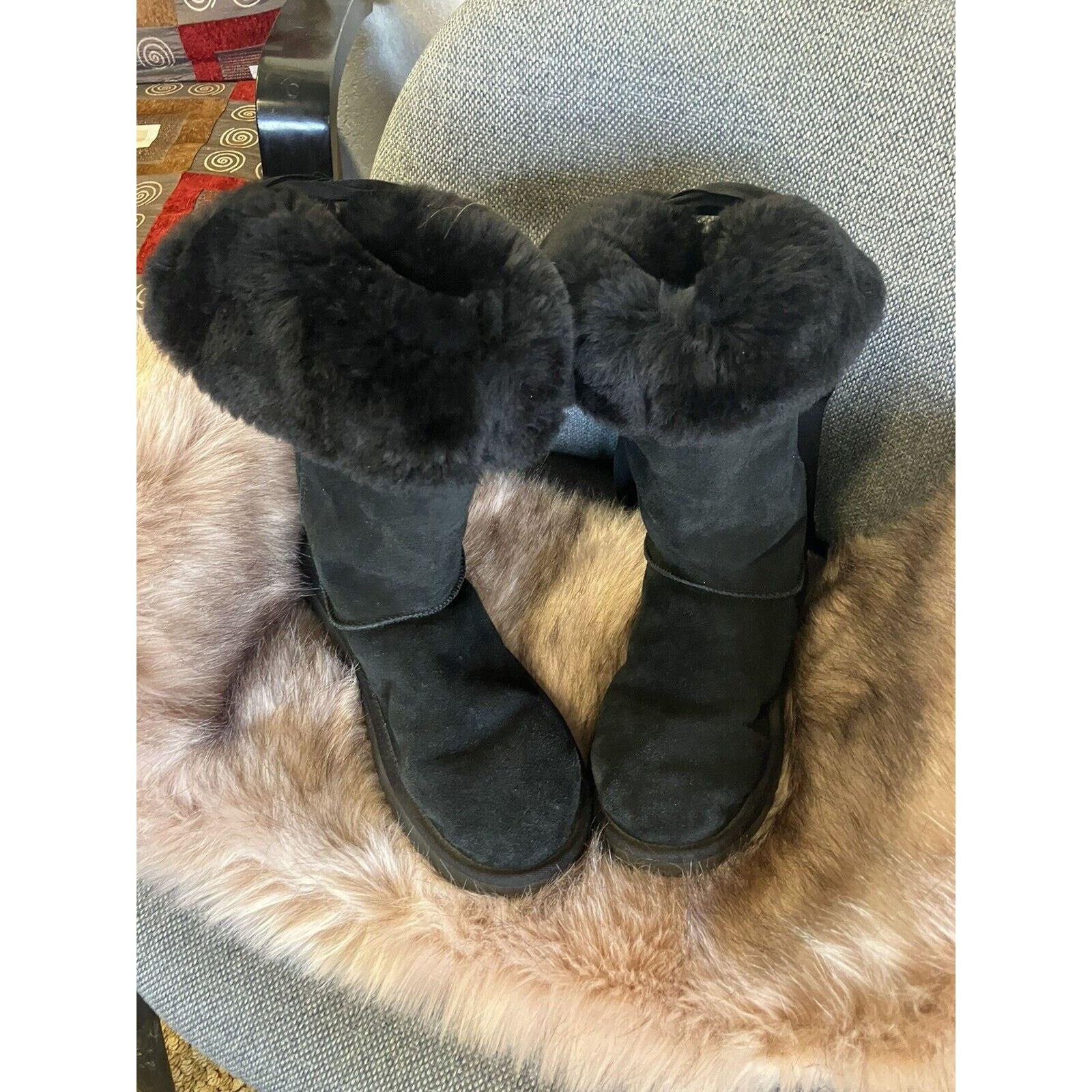 Ugg UGG Koolaburra Women's Boots , Size 9 - Black Size US 9 / IT 39 - 2 Thumbnail