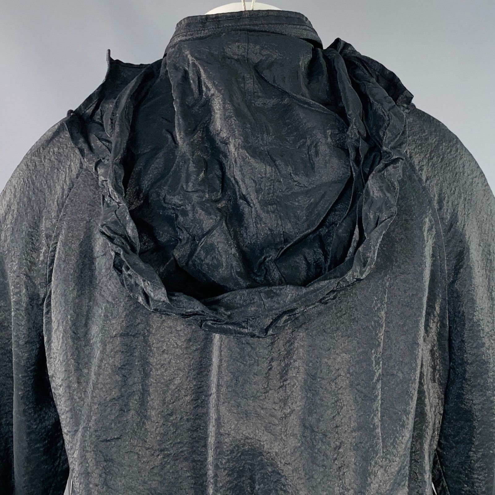 Saint Laurent Paris SAINT LAURENT Black White Viscose Blend Zip Up Track Jacket Size US L / EU 52-54 / 3 - 5 Thumbnail