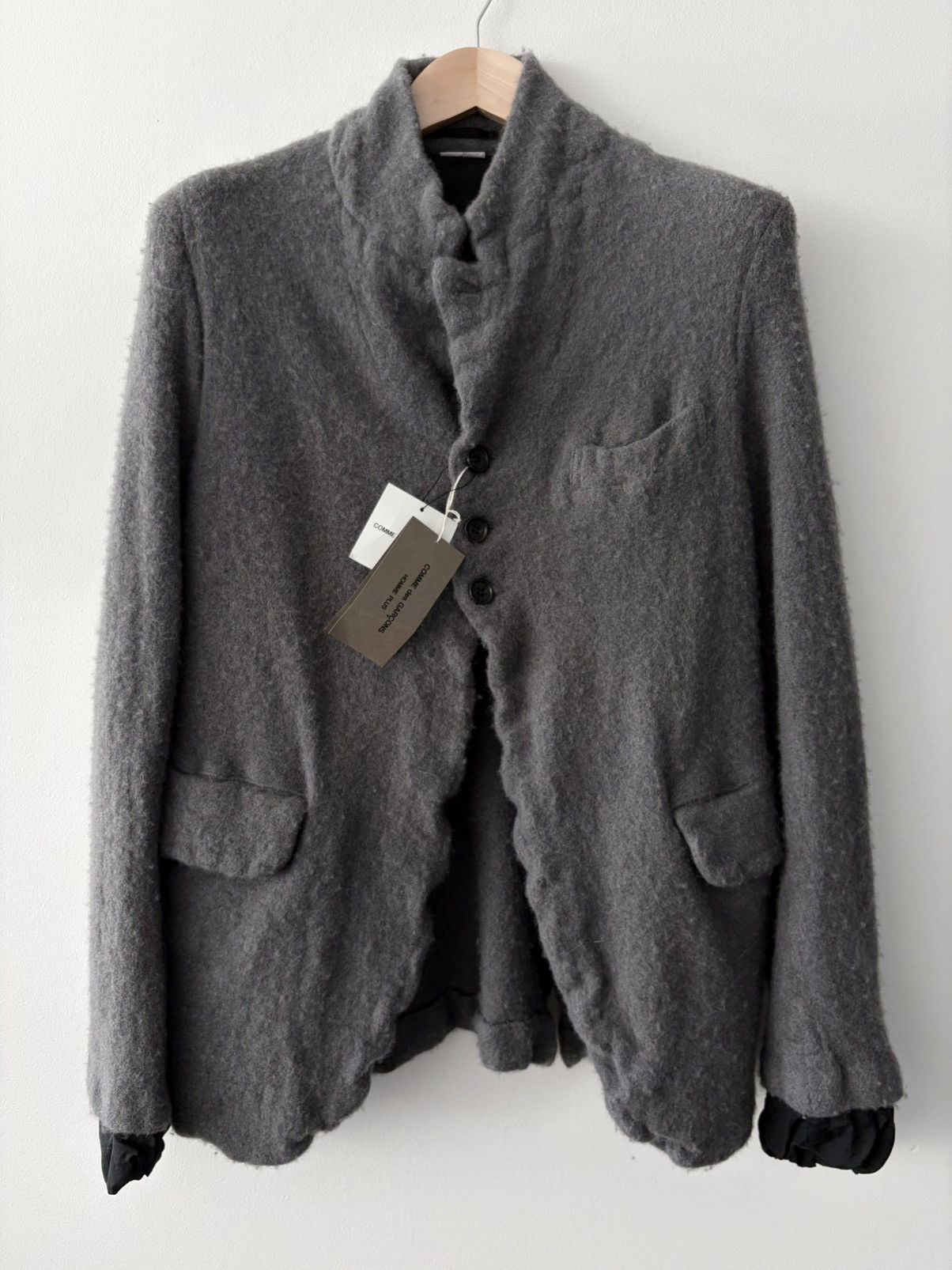 Comme des Garcons Homme Plus COMME des GARÇONS Homme Plus AD2022 Shrunk Wool Jacket Size US M / EU 48-50 / 2 - 1 Thumbnail