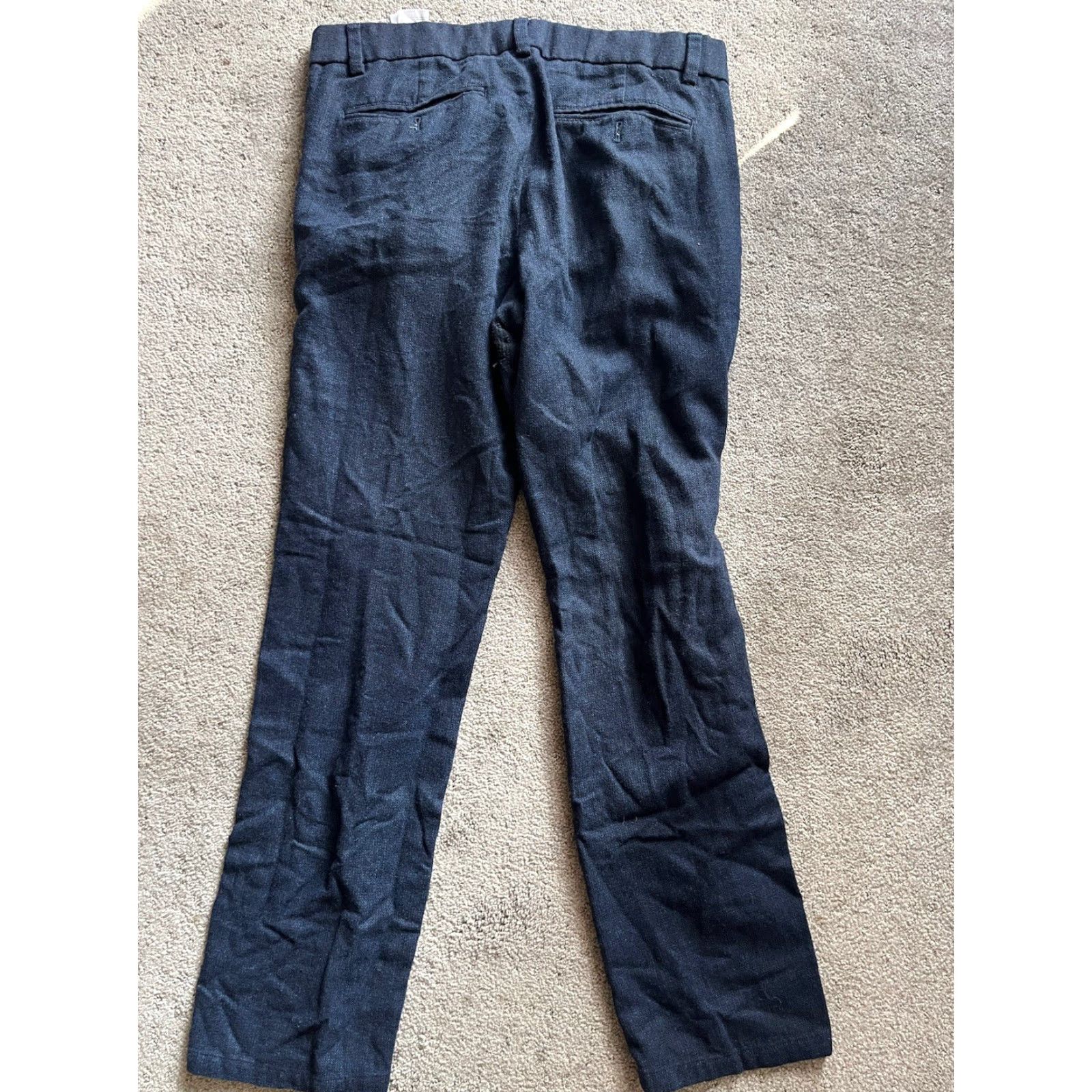 Banana Republic VINTAGE Banana Republic Aiden Pant Navy Blue Wool Blend Men's 32x32 Slim fit Size US 32 / EU 48 - 3 Thumbnail