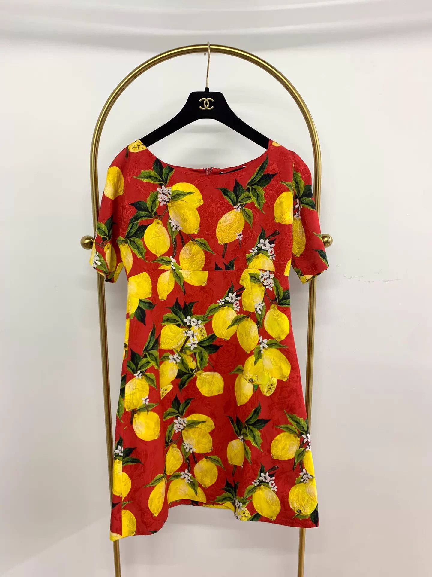 Dolce & Gabbana Dolce&Gabbana red yellow lemon print dress 38 new Size XS / US 0-2 / IT 36-38 - 1 Thumbnail