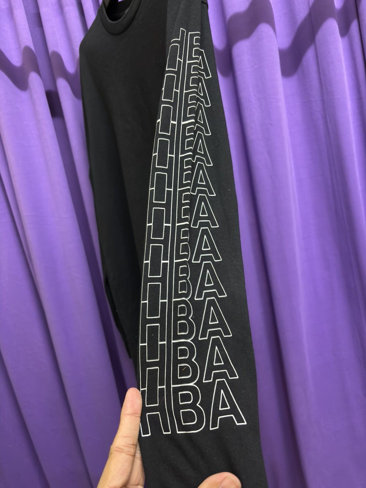 Hood By Air HOOD BY AIR HBA LONG SLEEVE SPELLOUT SLEEVE PLAYBOI CARTI Size US S / EU 44-46 / 1 - 9 Thumbnail