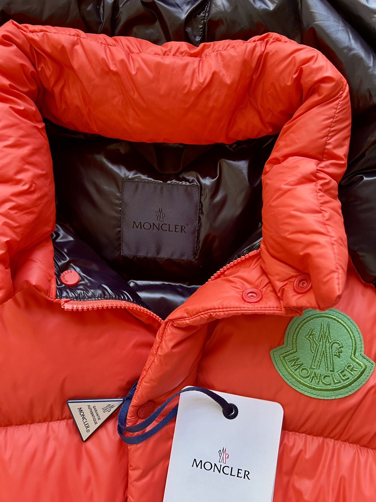 Moncler L Moncler Cyclone Short Down Jacket goose orange vest 2 jn 1 Size US L / EU 52-54 / 3 - 21 Thumbnail