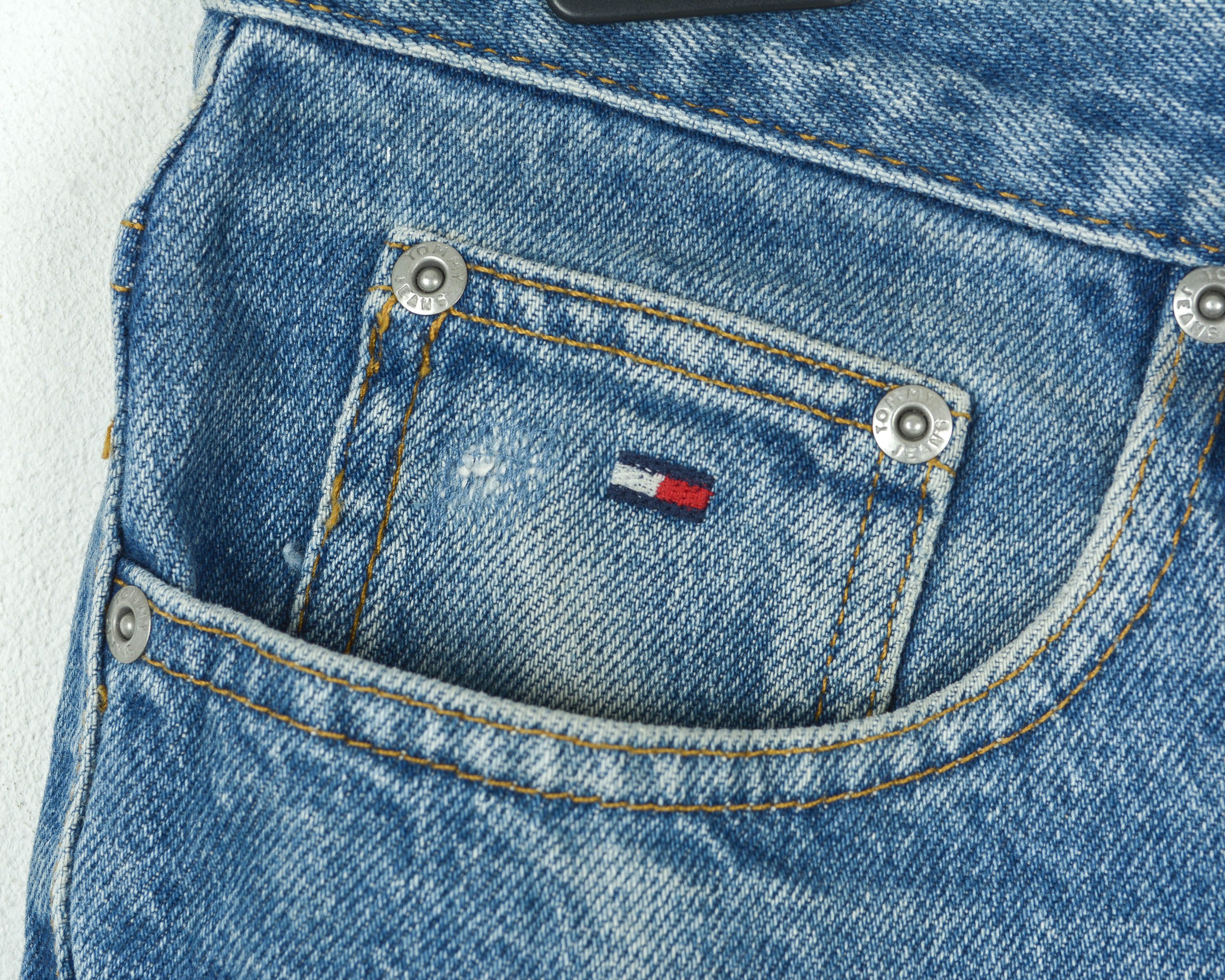 Tommy Hilfiger W34 L30 Straight Jeans Denim Pants Trousers Zip Fly Retro Size US 34 / EU 50 - 9 Thumbnail