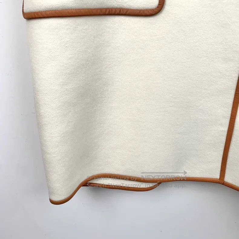 Hermes Hermes White Cashmere Single-Breasted Coat Size XXS / US 00 / IT 34 - 4 Thumbnail