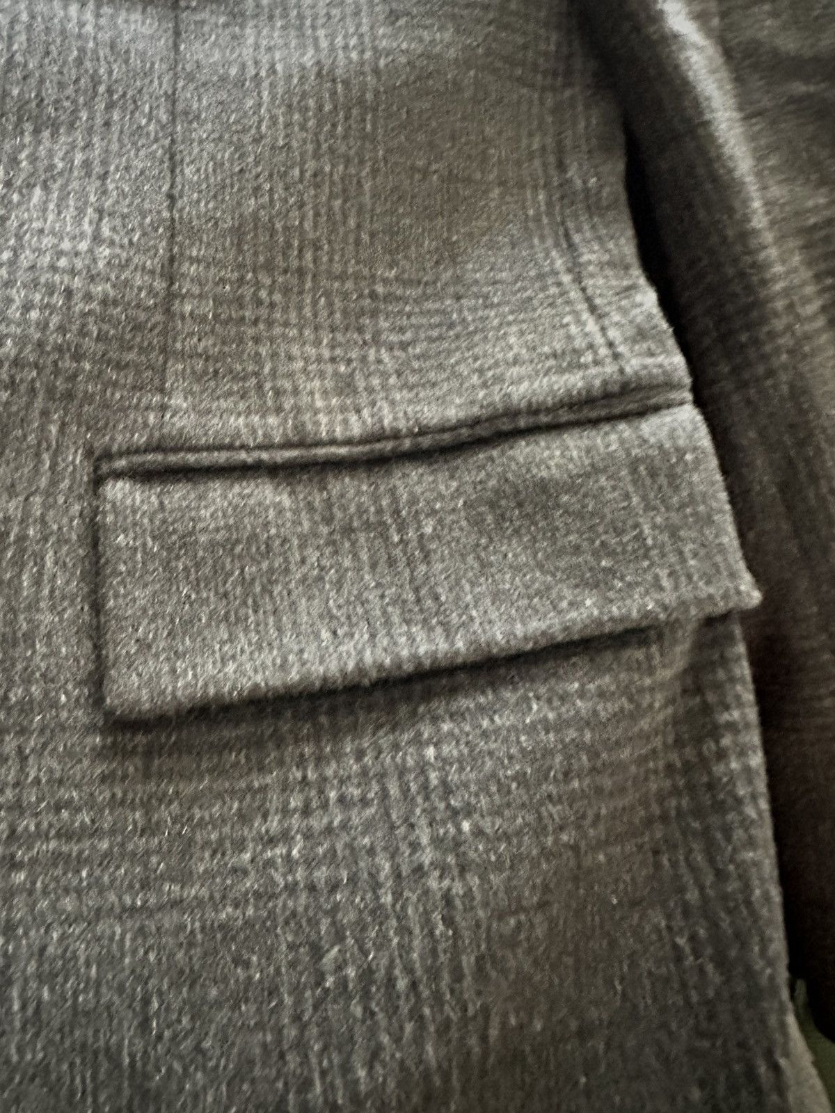 John Varvatos John Varvatos Grey Flannel Overcoat Size US L / EU 52-54 / 3 - 5 Thumbnail
