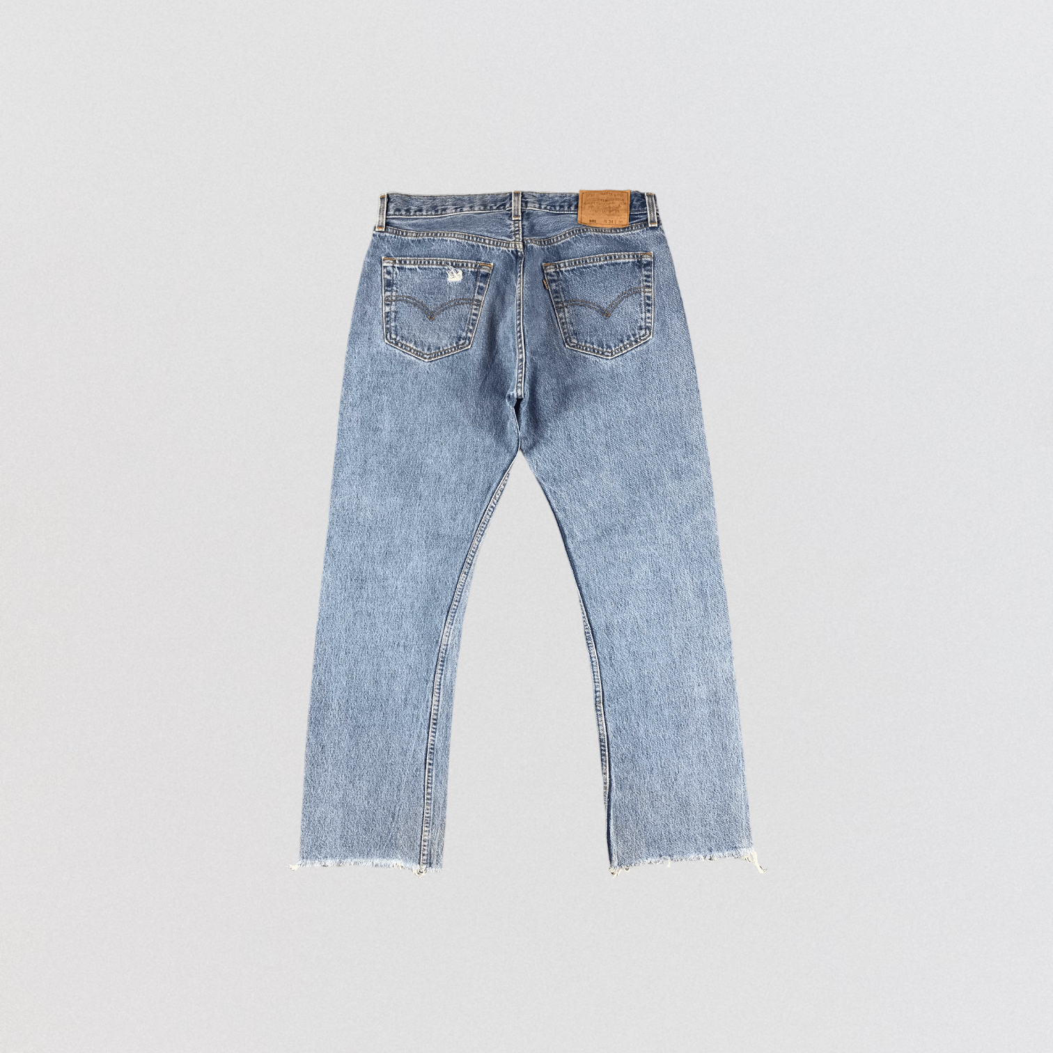 Levi's Vintage 90s Light Wash Levis 501 Denim Jeans-JM832 Size US 34 / EU 50 - 2 Thumbnail