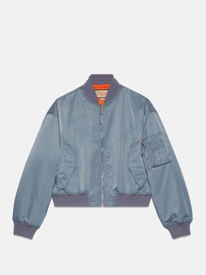 Gucci Gucci Printed Nylon Bomber Jacket Multiple Sizes Size US M / EU 48-50 / 2 - 1 Thumbnail