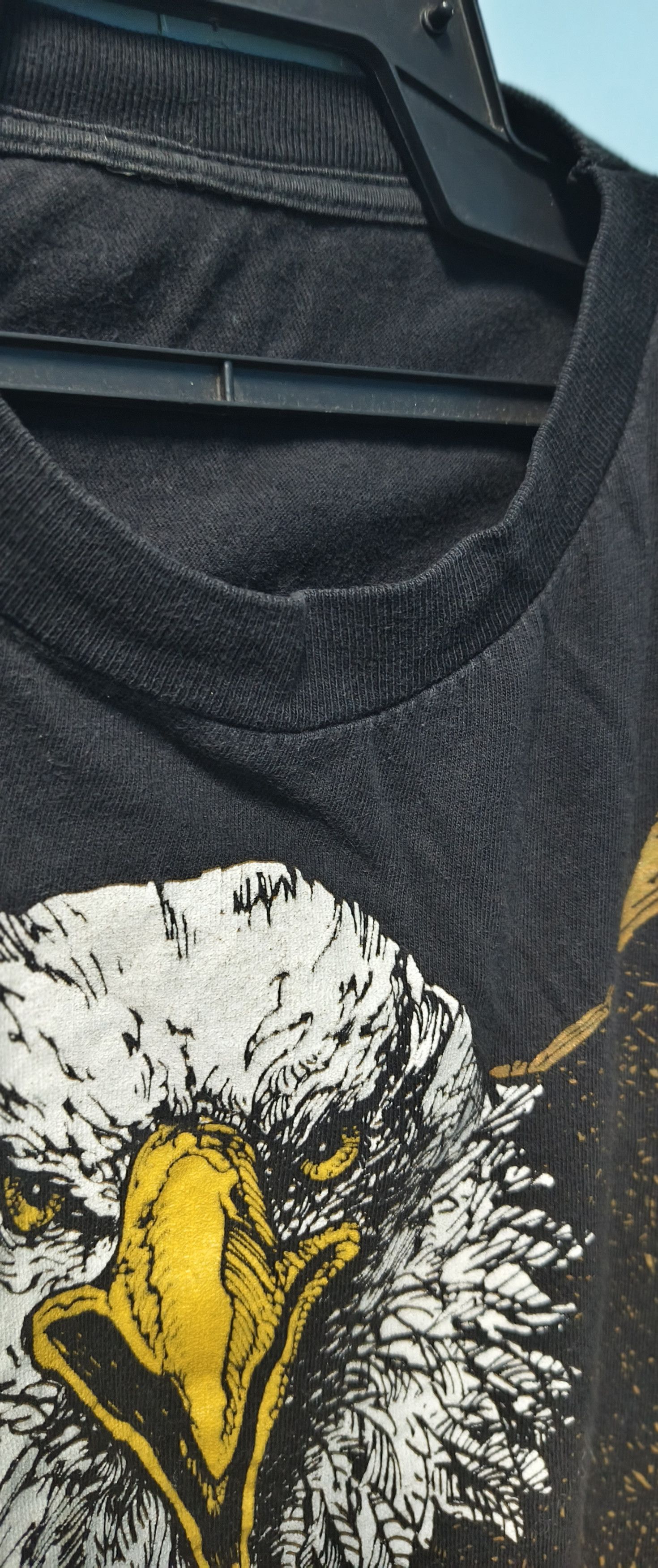 Japanese Brand Vtg 90s Overprint Eagles like Harley Davidson tees Size US XXL / EU 58 / 5 - 7 Thumbnail