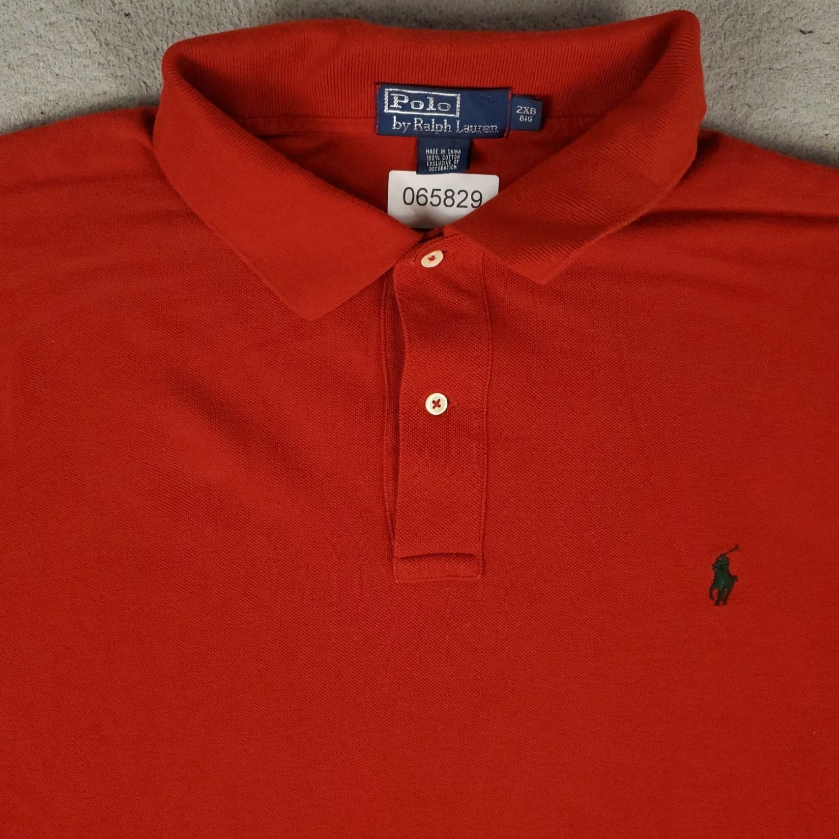 Ralph Lauren Ralph Lauren Polo Shirt Mens Big 2XB Red Polo Shirt Long Sleeve Casual Business Formal Size US XXL / EU 58 / 5 - 2 Thumbnail